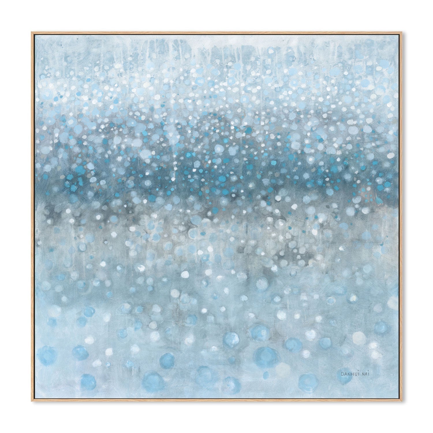 wall-art-print-canvas-poster-framed-Blue Rain , By Danhui Nai-GIOIA-WALL-ART