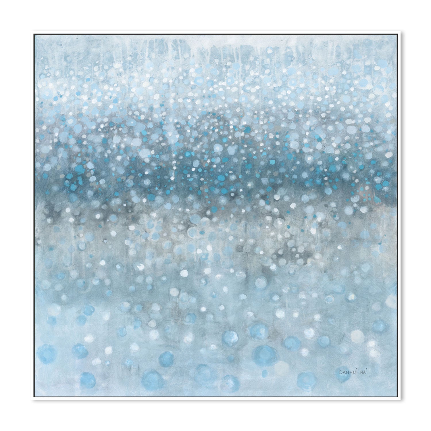 wall-art-print-canvas-poster-framed-Blue Rain , By Danhui Nai-GIOIA-WALL-ART