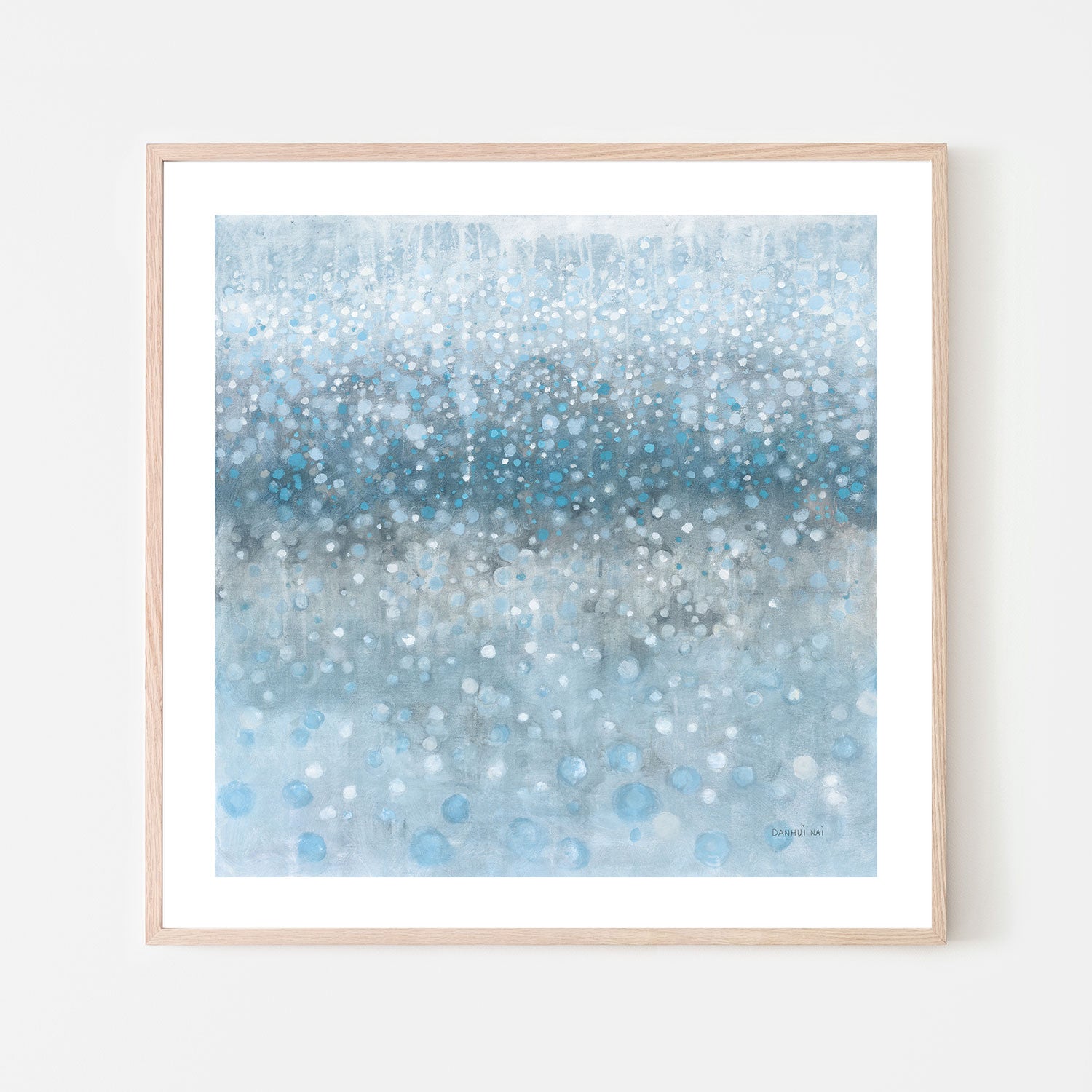 wall-art-print-canvas-poster-framed-Blue Rain , By Danhui Nai-GIOIA-WALL-ART