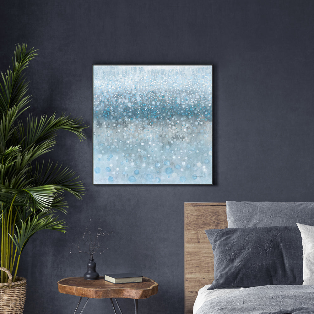 wall-art-print-canvas-poster-framed-Blue Rain , By Danhui Nai-GIOIA-WALL-ART