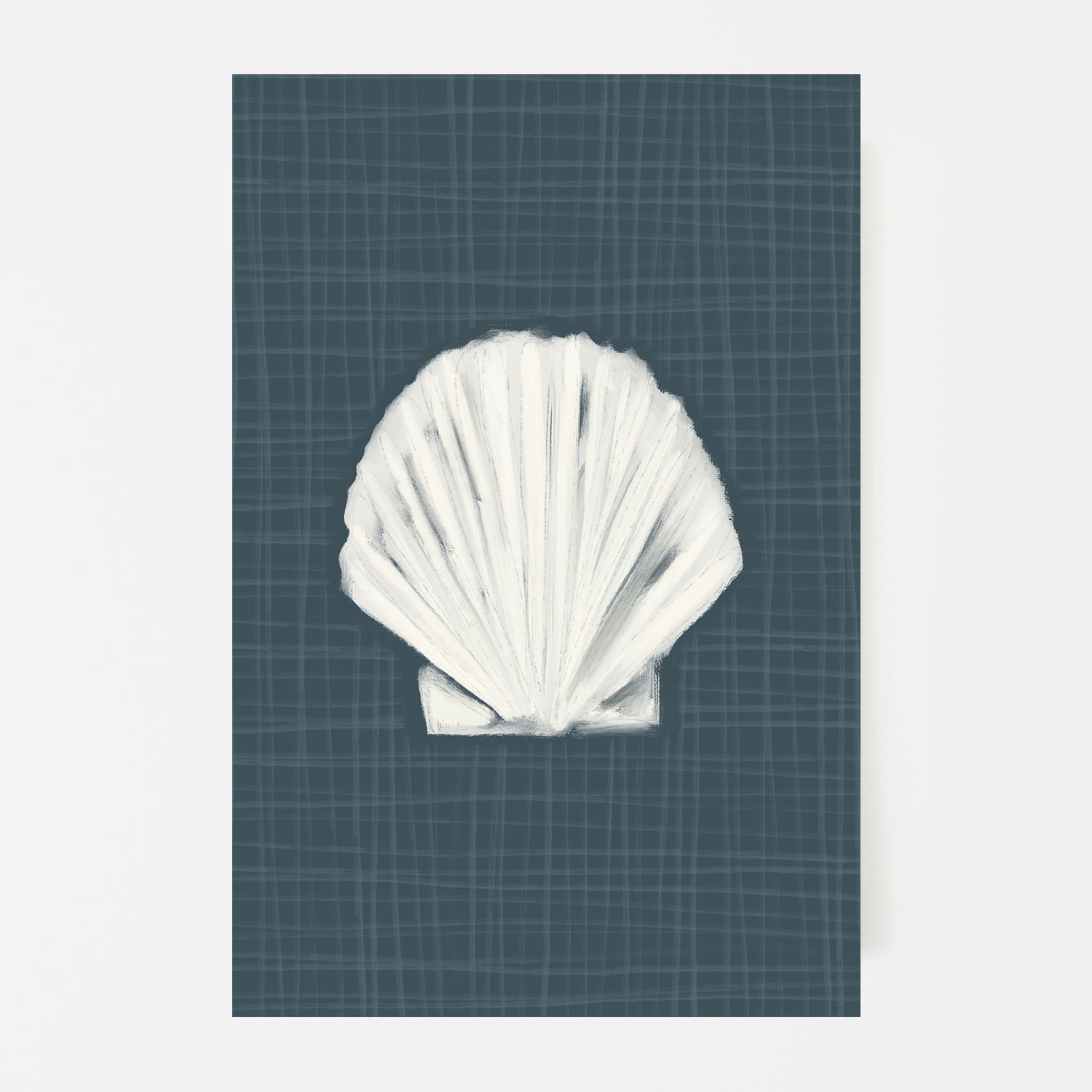 wall-art-print-canvas-poster-framed-Blue Seashell , By Jetty Home , By Jetty Home-1