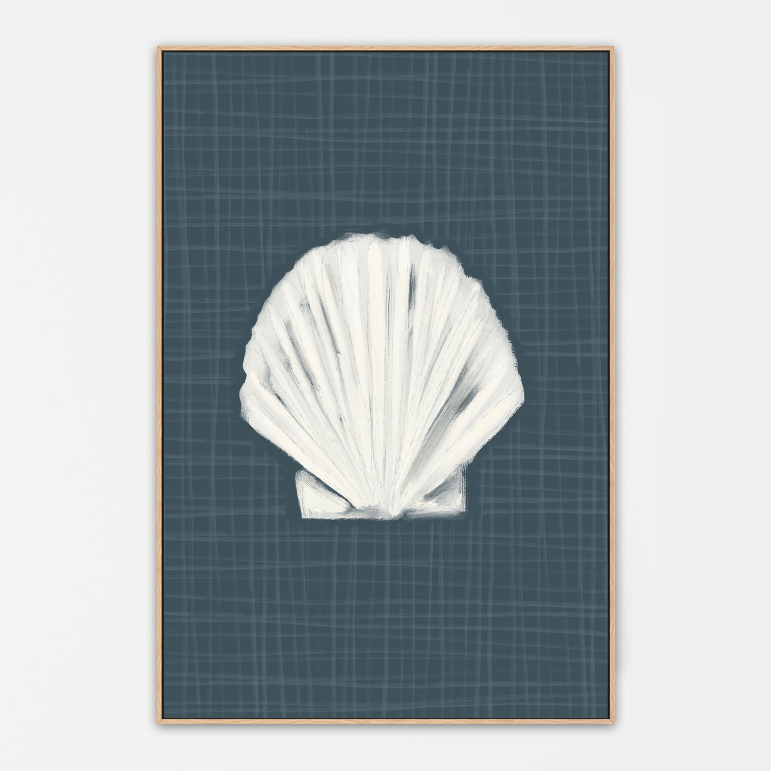 wall-art-print-canvas-poster-framed-Blue Seashell , By Jetty Home , By Jetty Home-4