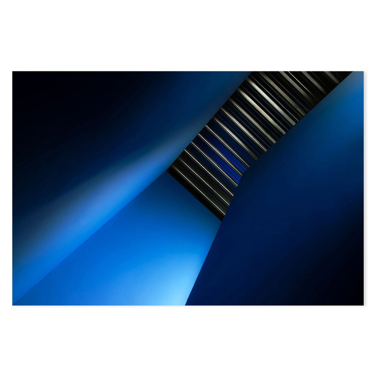 wall-art-print-canvas-poster-framed-Blue Stairway, Style A , By Gilbert Claes-GIOIA-WALL-ART