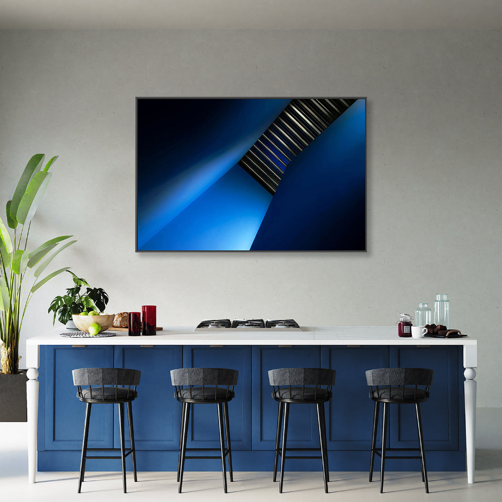 wall-art-print-canvas-poster-framed-Blue Stairway, Style A , By Gilbert Claes-GIOIA-WALL-ART