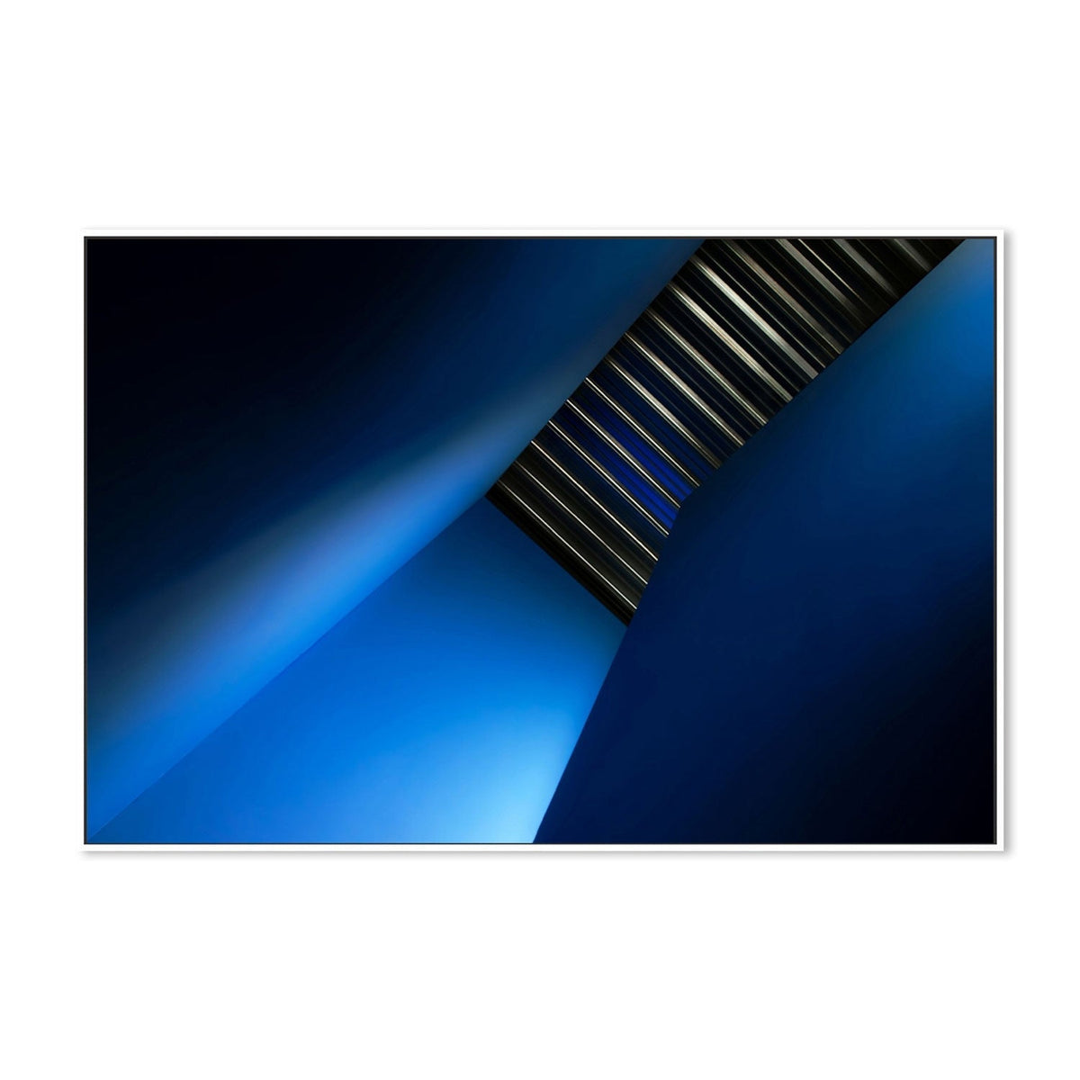 wall-art-print-canvas-poster-framed-Blue Stairway, Style A , By Gilbert Claes-GIOIA-WALL-ART
