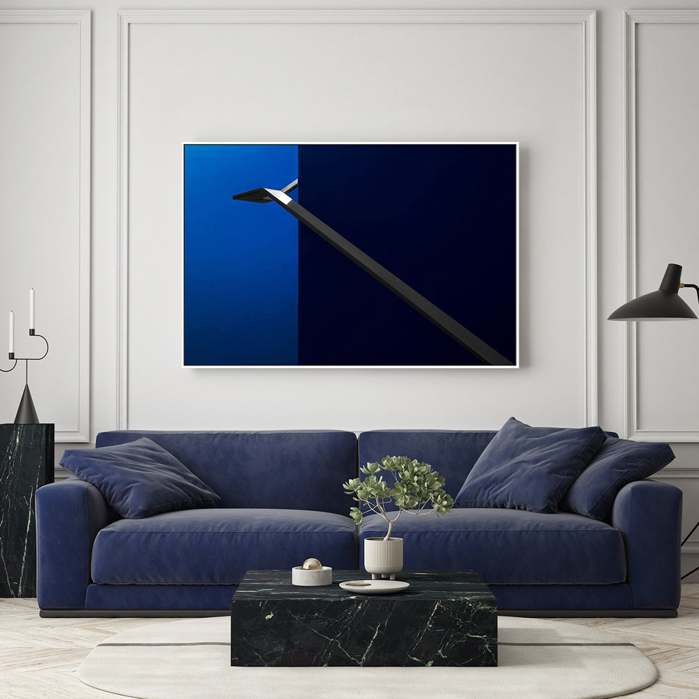 wall-art-print-canvas-poster-framed-Blue Stairway, Style B , By Gilbert Claes-GIOIA-WALL-ART