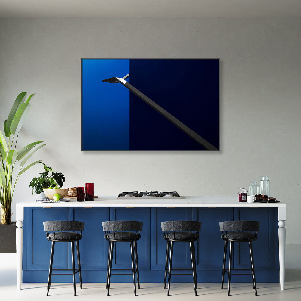 wall-art-print-canvas-poster-framed-Blue Stairway, Style B , By Gilbert Claes-GIOIA-WALL-ART