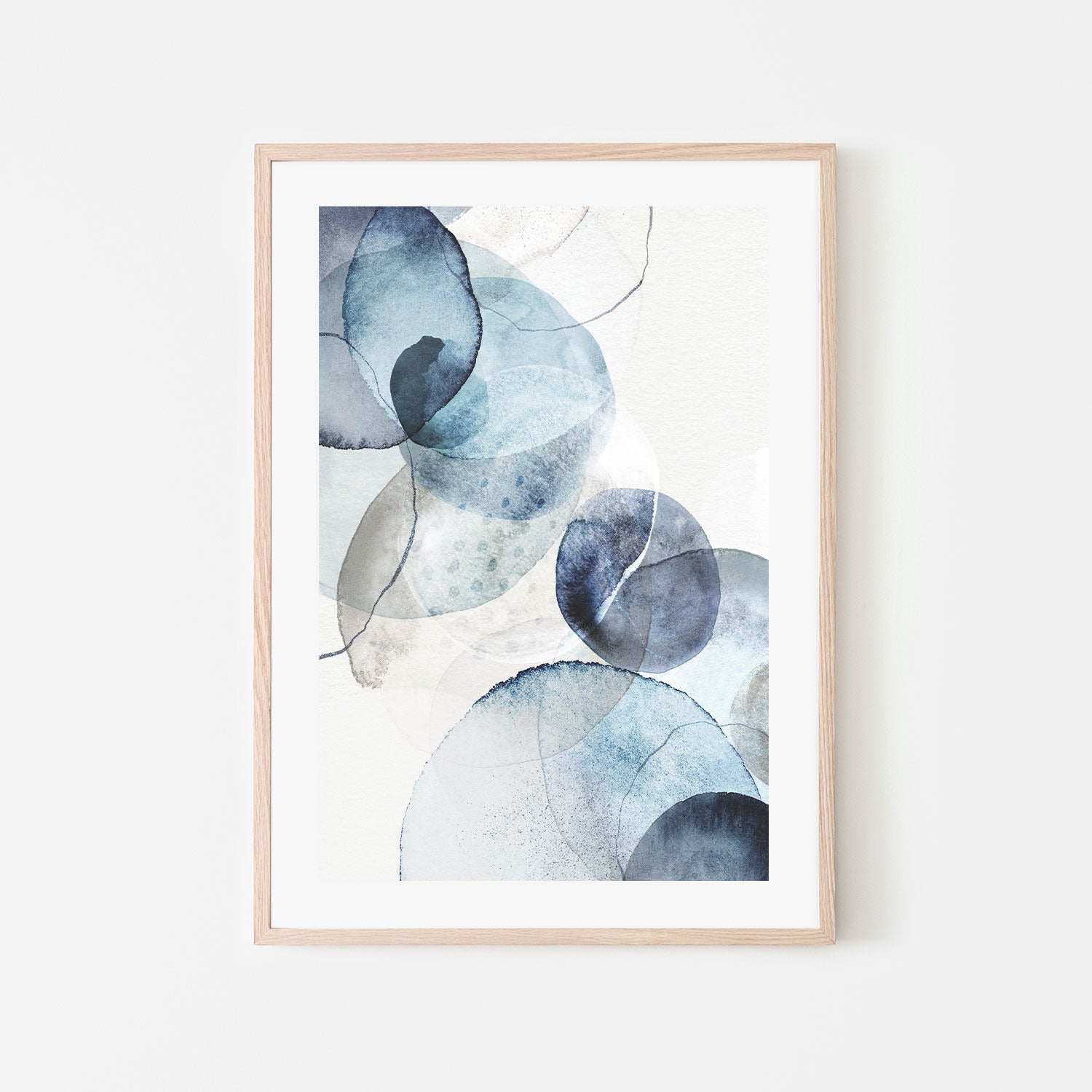 wall-art-print-canvas-poster-framed-Blue Stone-by-Dear Musketeer Studio-Gioia Wall Art