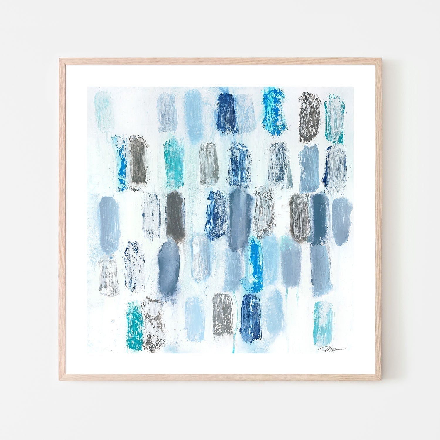 wall-art-print-canvas-poster-framed-Blue Strokes , By Filippoloco-6