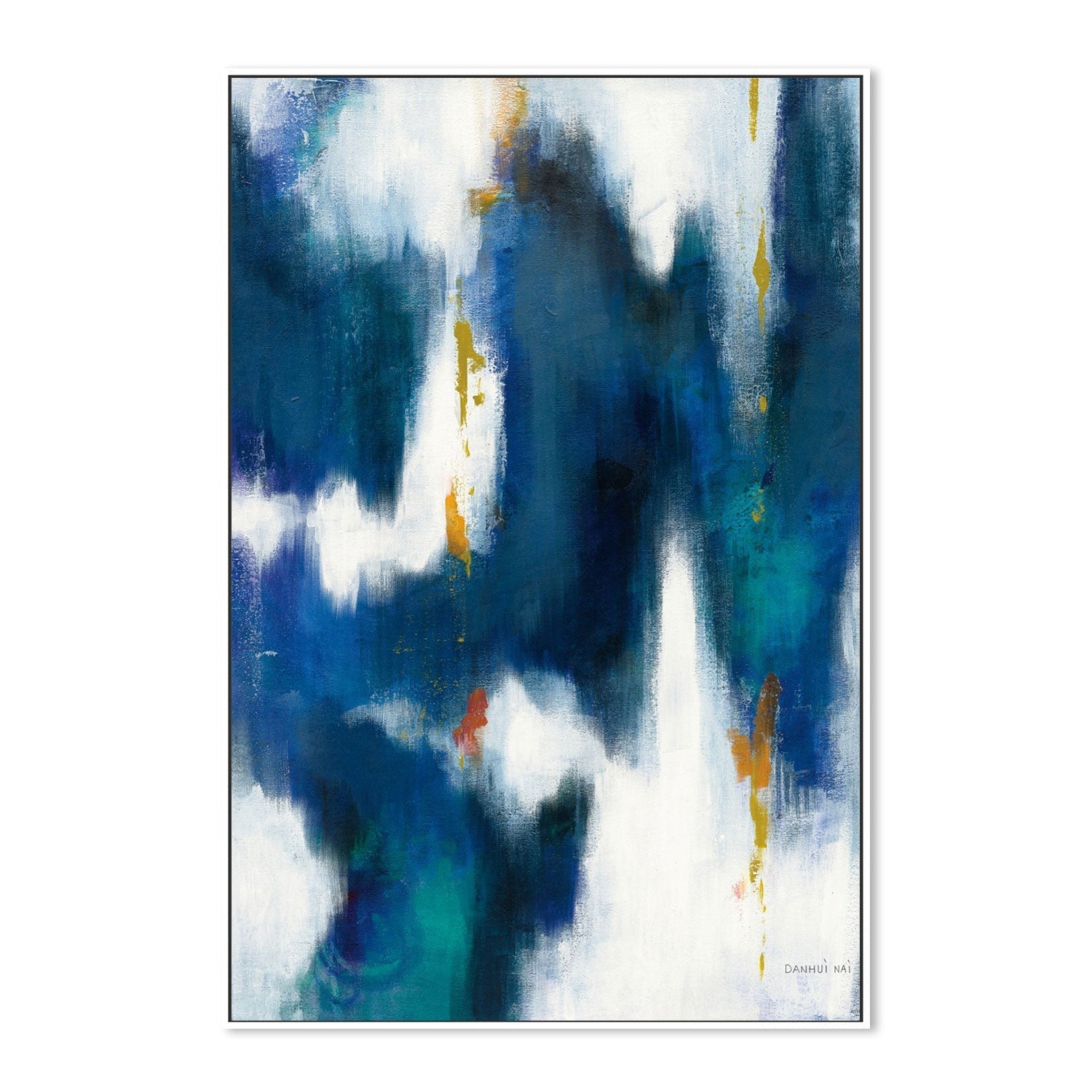 wall-art-print-canvas-poster-framed-Blue Texture, Style B-by-Danhui Nai-Gioia Wall Art