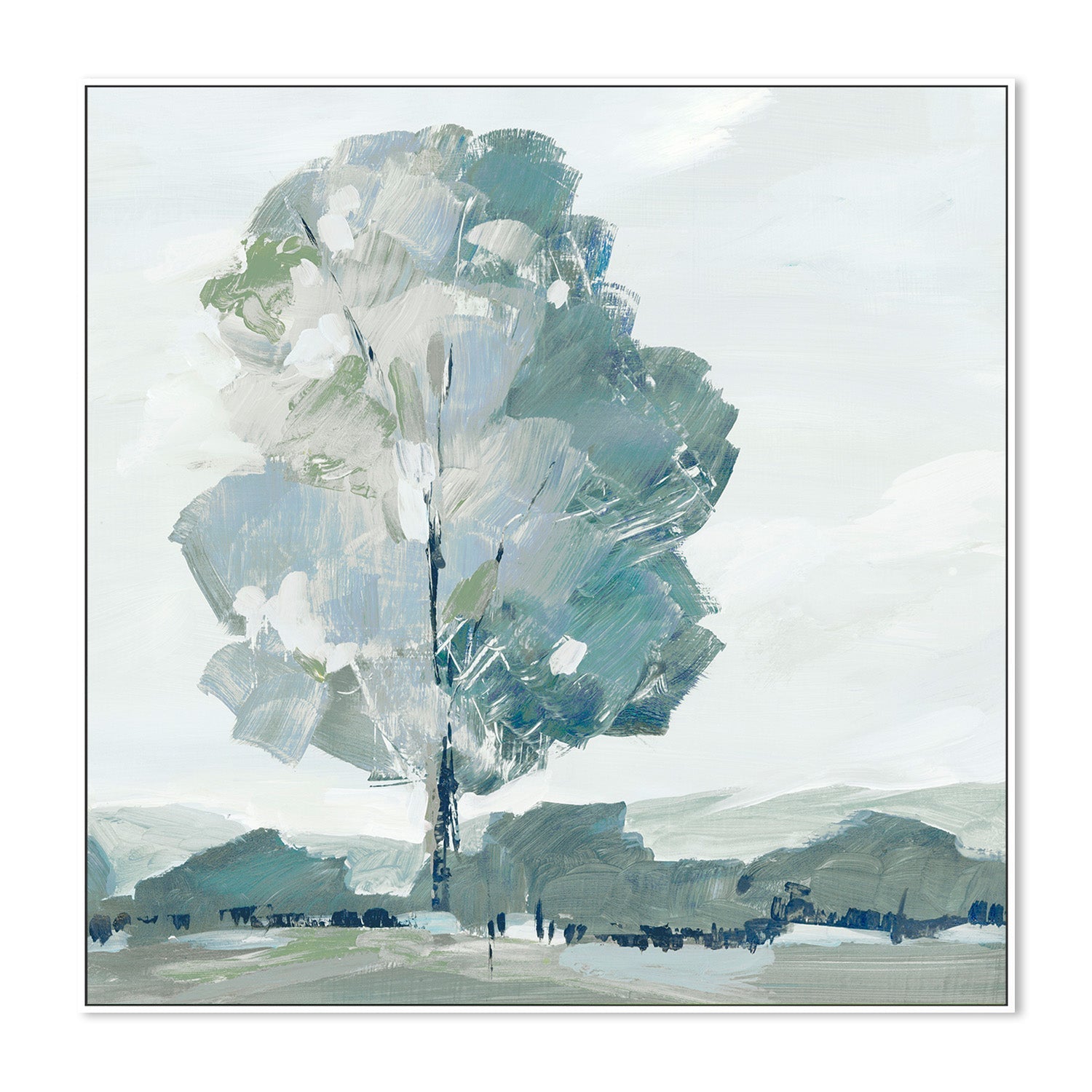 wall-art-print-canvas-poster-framed-Blue Tree Forest, Style A , By Leda Robertson-5
