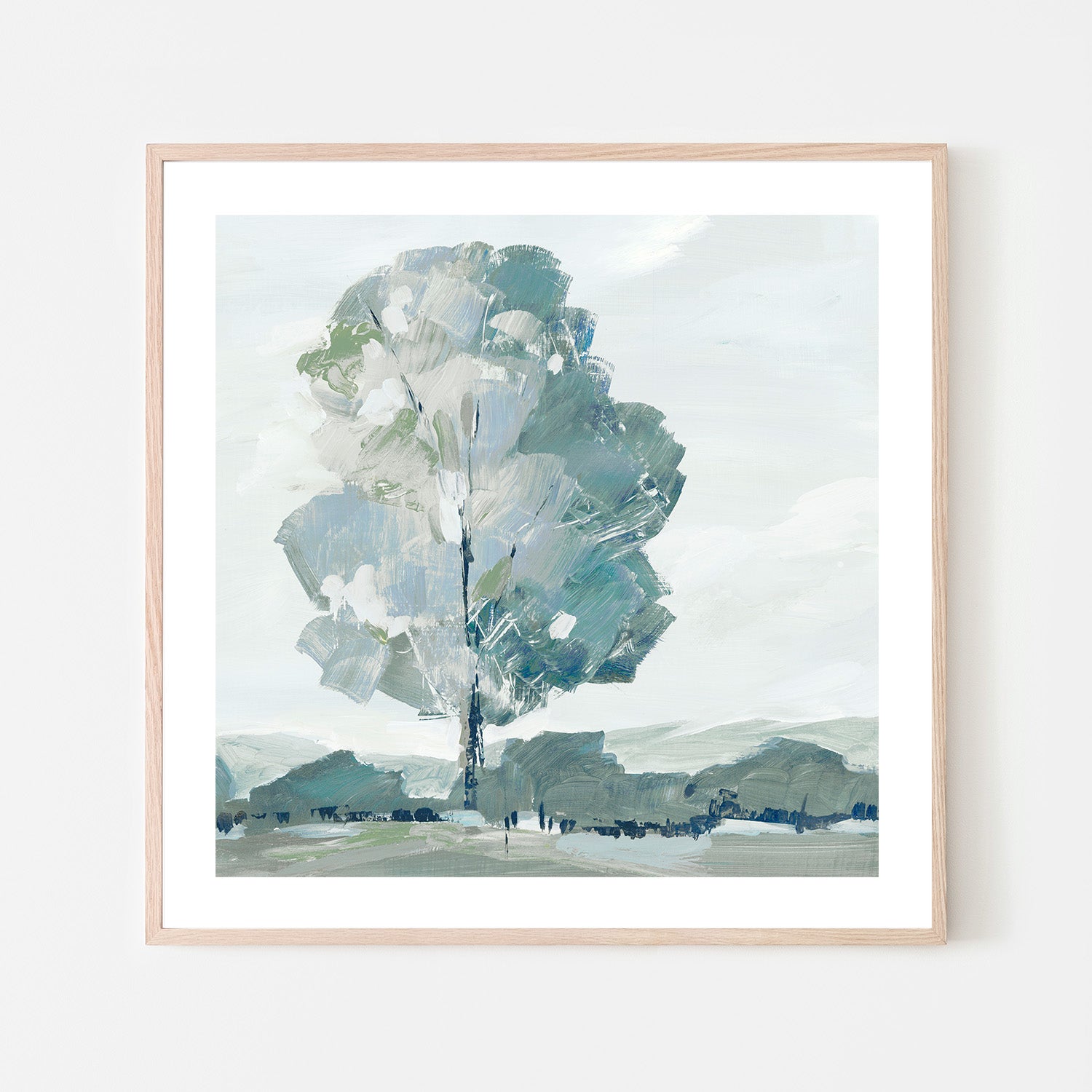 wall-art-print-canvas-poster-framed-Blue Tree Forest, Style A , By Leda Robertson-6