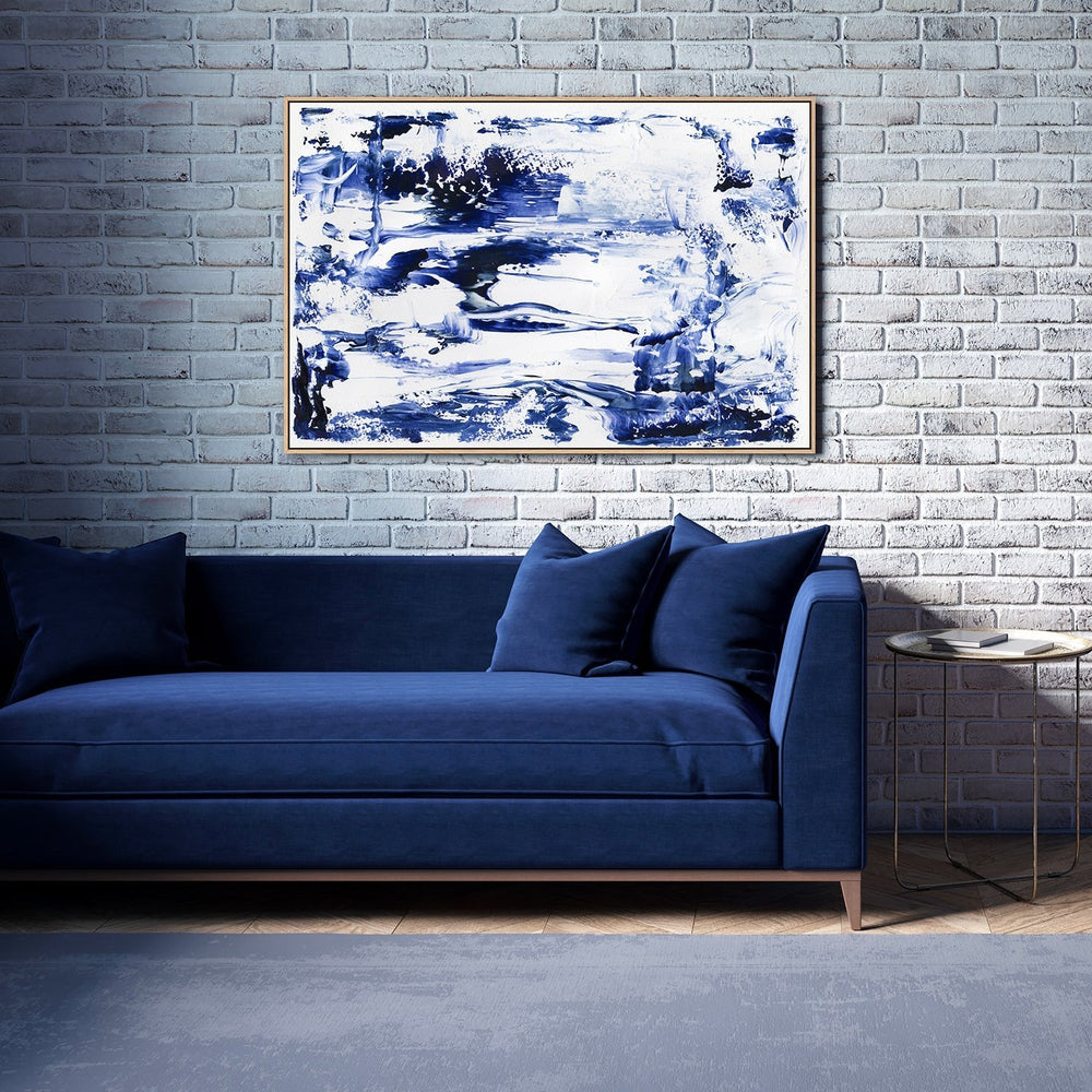 wall-art-print-canvas-poster-framed-Blue White-by-Danushka Abeygoda-Gioia Wall Art