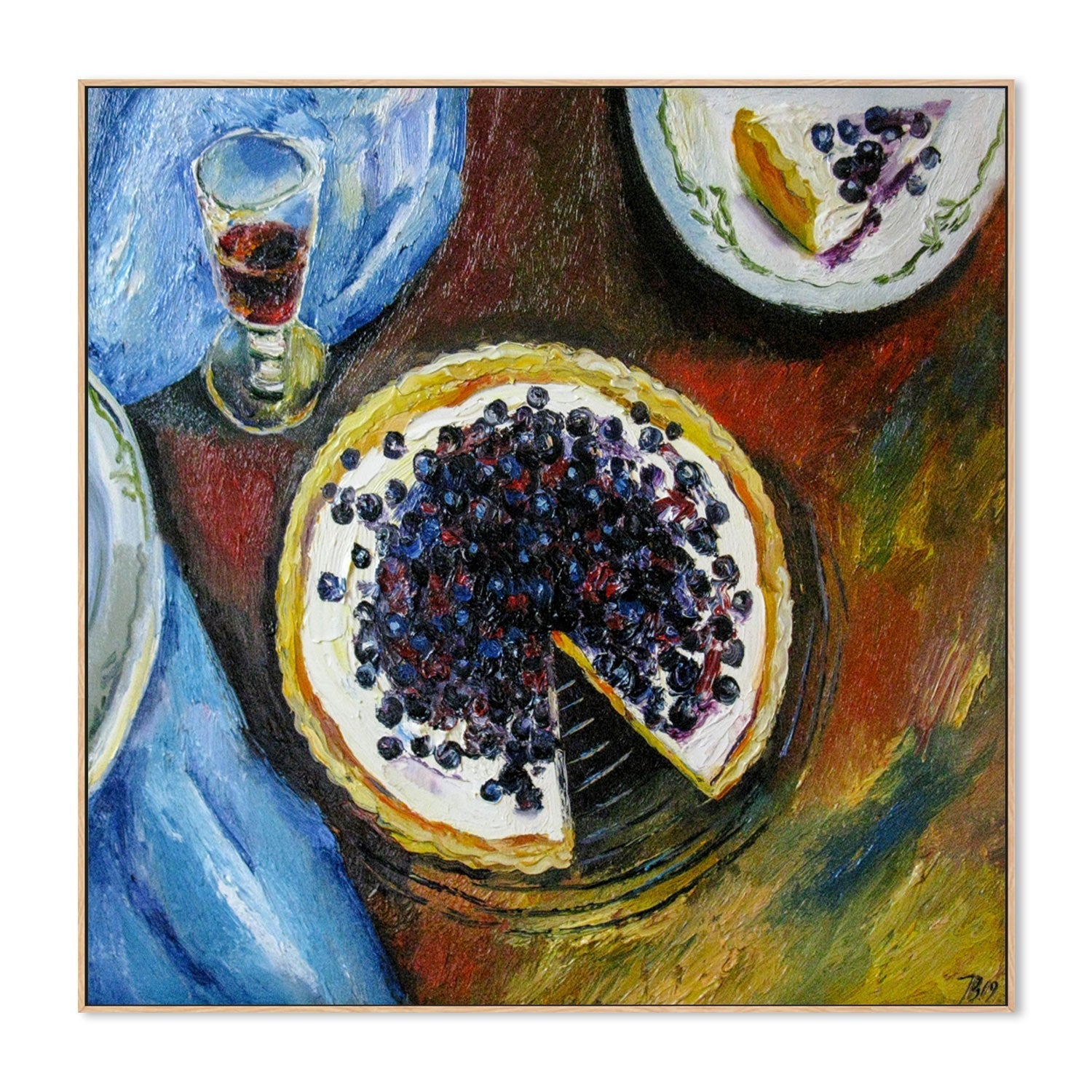 wall-art-print-canvas-poster-framed-Blueberry Tart , By Ieva Baklane-GIOIA-WALL-ART