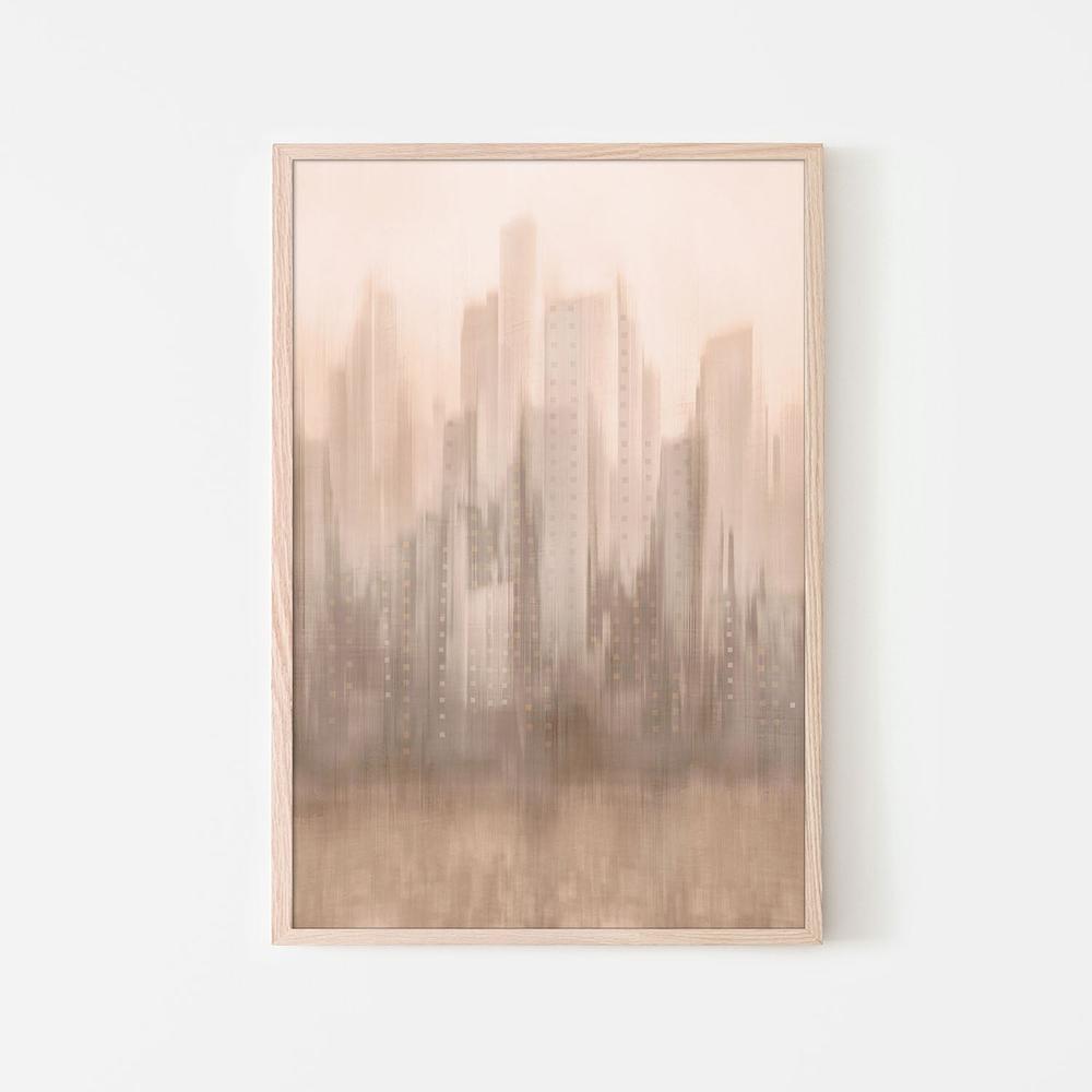 wall-art-print-canvas-poster-framed-Blurred Cityscape Dream-6