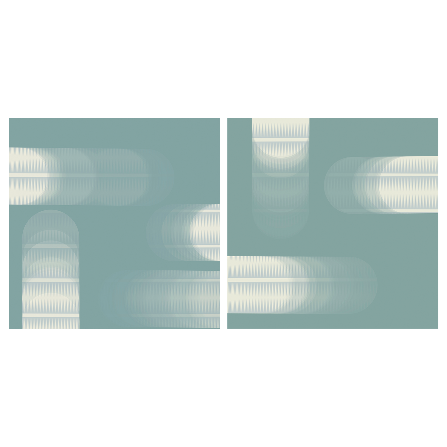 wall-art-print-canvas-poster-framed-Blurred Motion, Style A & B, Set Of 2 , By JL Design-1