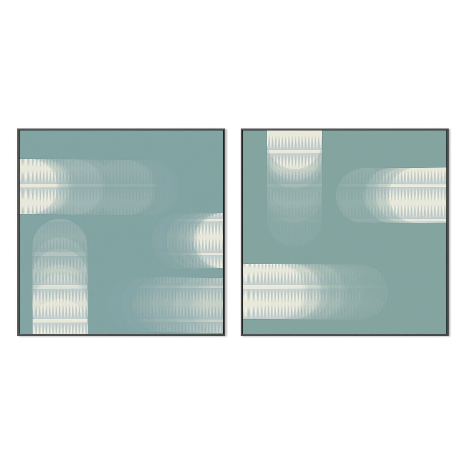 wall-art-print-canvas-poster-framed-Blurred Motion, Style A & B, Set Of 2 , By JL Design-3