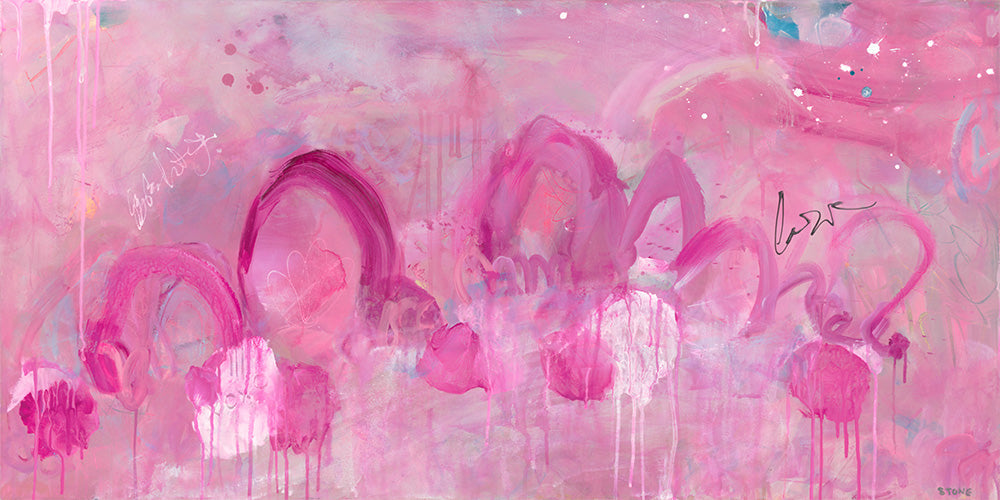 wall-art-print-canvas-poster-framed-Blush Garden-1