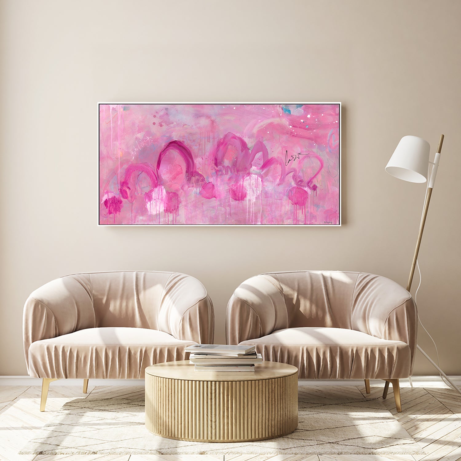 wall-art-print-canvas-poster-framed-Blush Garden-7