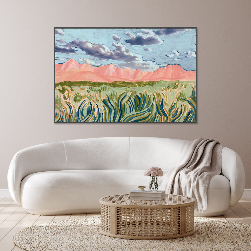 wall-art-print-canvas-poster-framed-Blush Mountain , By Eleanor Baker-2