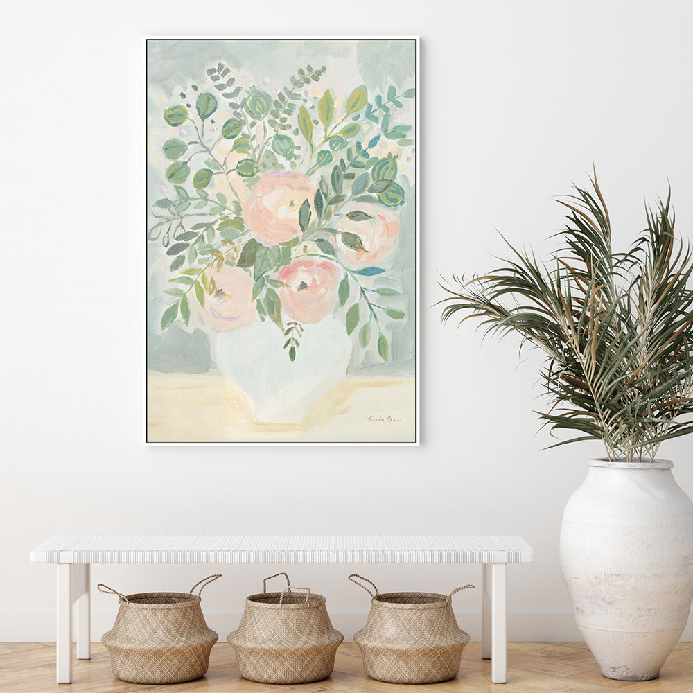 wall-art-print-canvas-poster-framed-Blushing Bouquet-by-Farida Zaman-Gioia Wall Art
