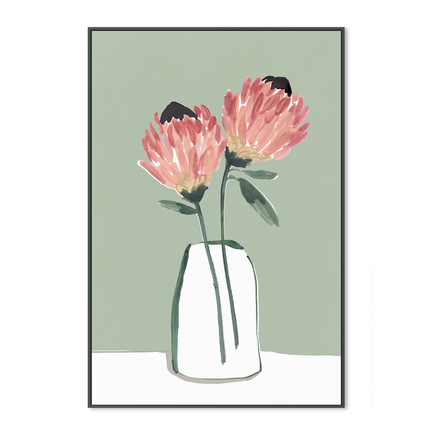 wall-art-print-canvas-poster-framed-Blushing Proteas-3