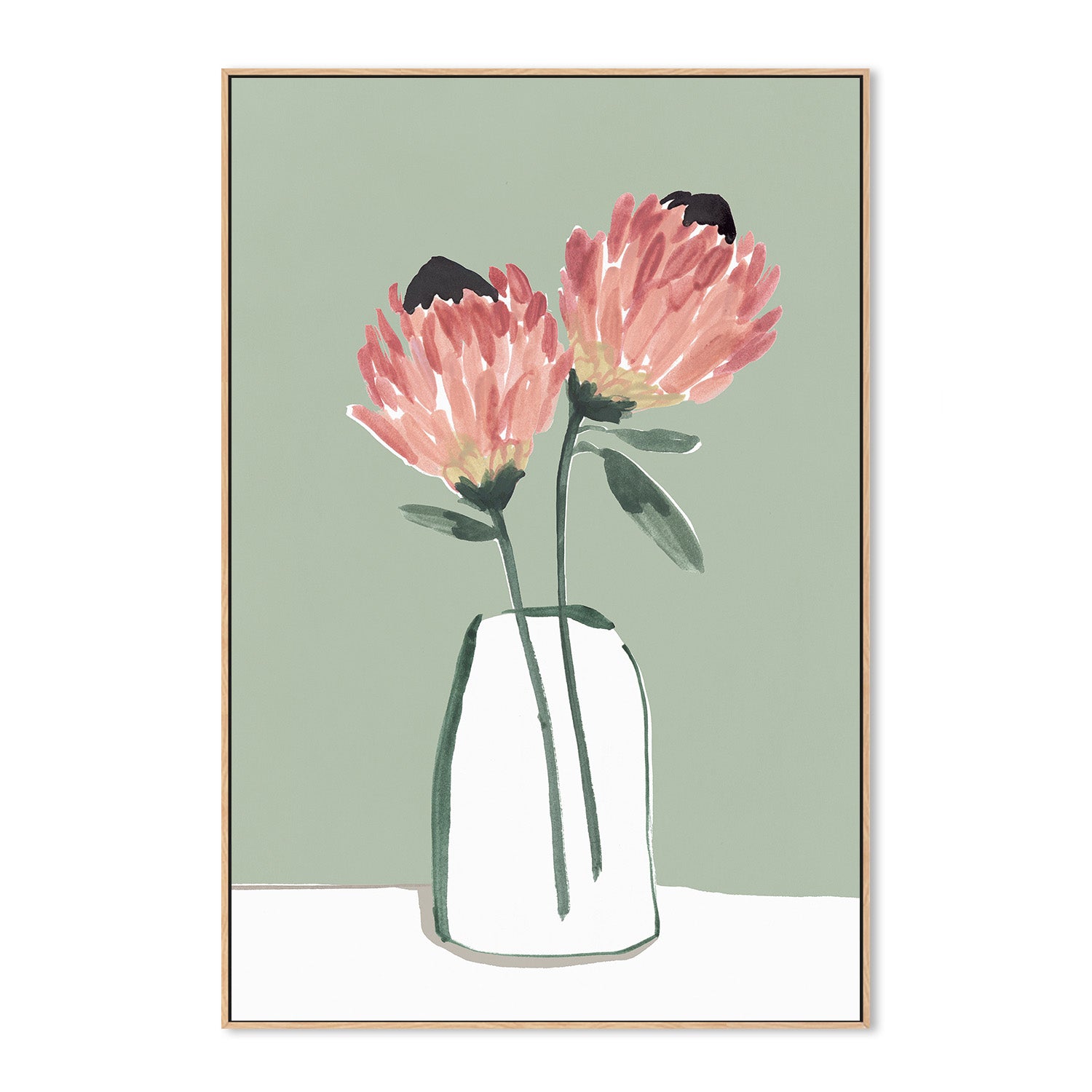 wall-art-print-canvas-poster-framed-Blushing Proteas-4