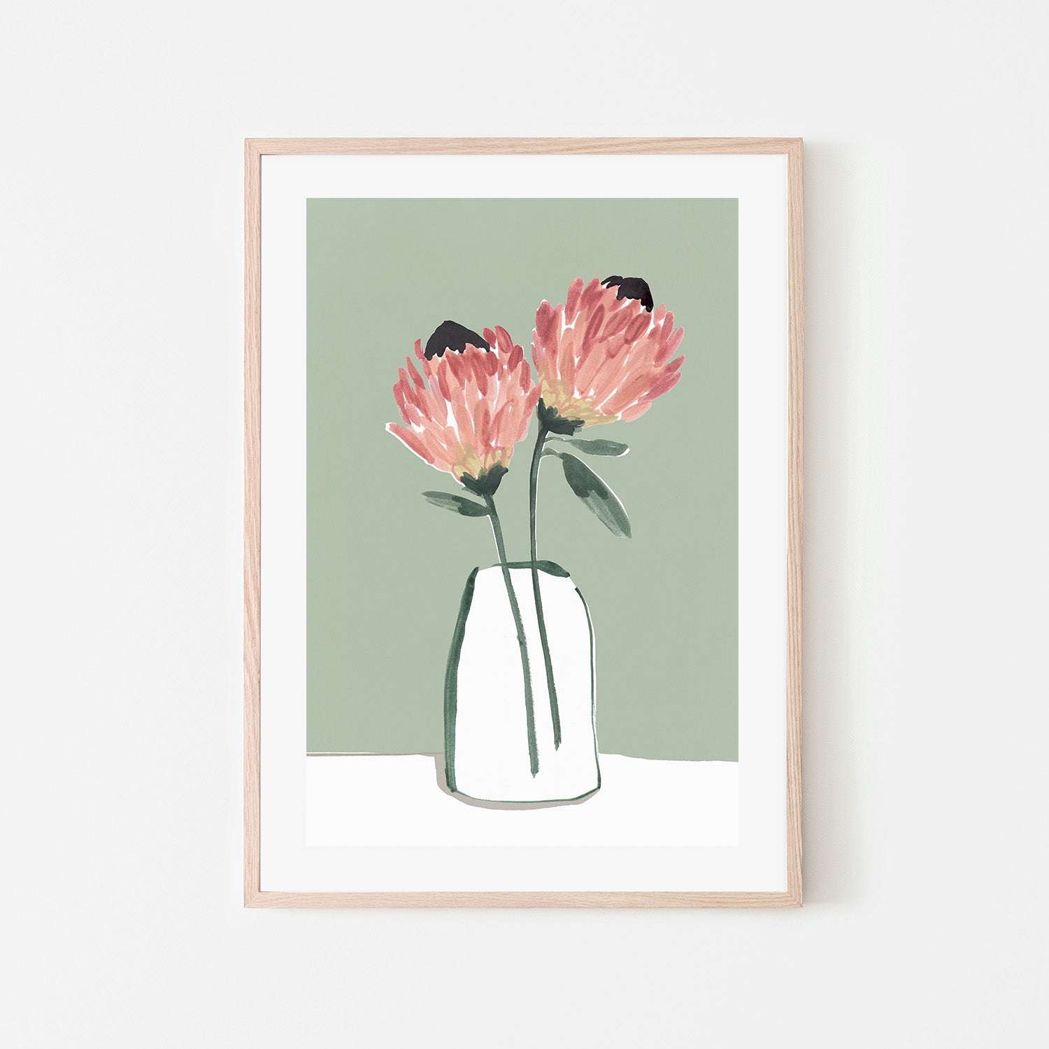 wall-art-print-canvas-poster-framed-Blushing Proteas-6