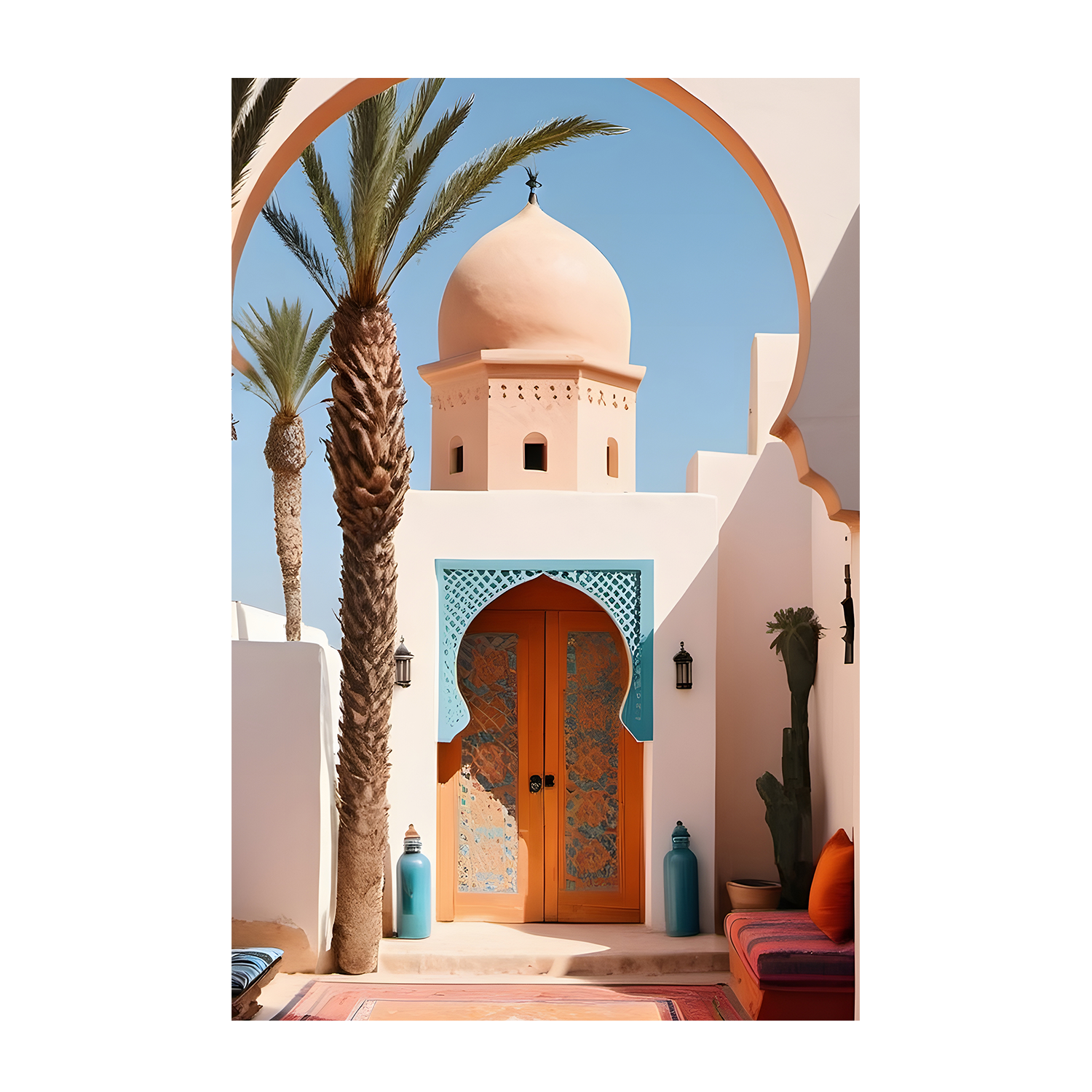 wall-art-print-canvas-poster-framed-Bohemian Arches-1