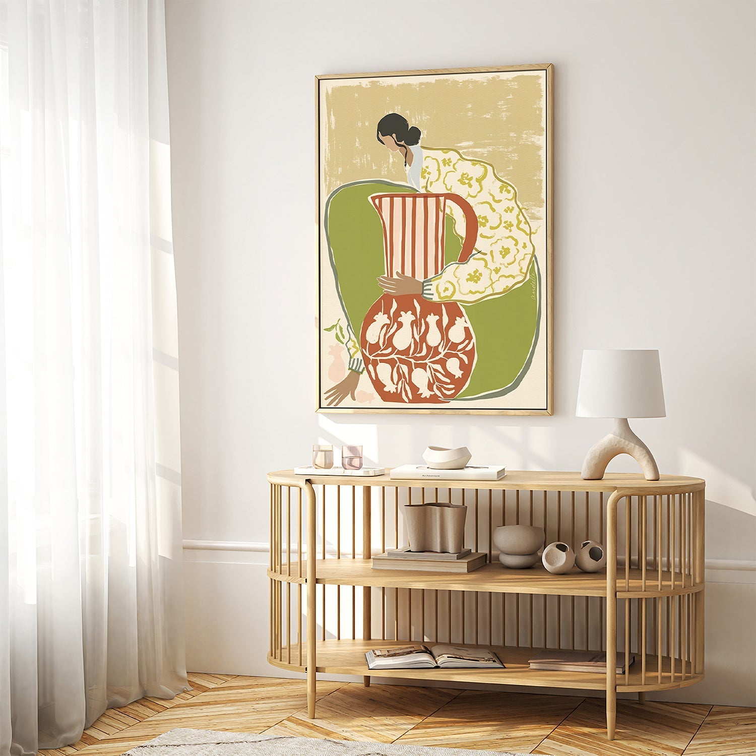 wall-art-print-canvas-poster-framed-Boho Blooms , By Andelle Art-2