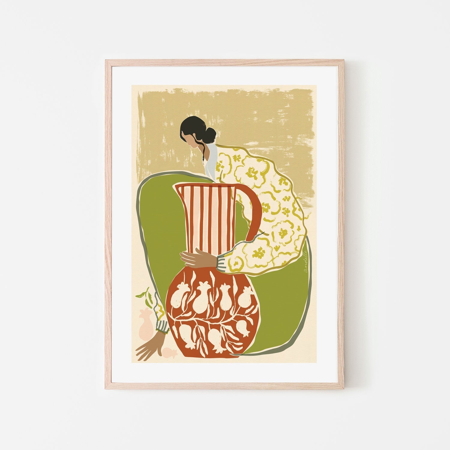 wall-art-print-canvas-poster-framed-Boho Blooms , By Andelle Art-6