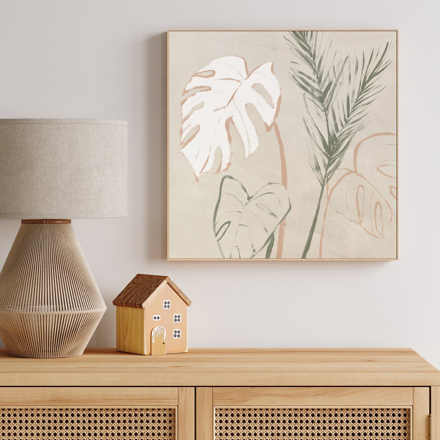wall-art-print-canvas-poster-framed-Boho Palms, Style A , By Aria K-2