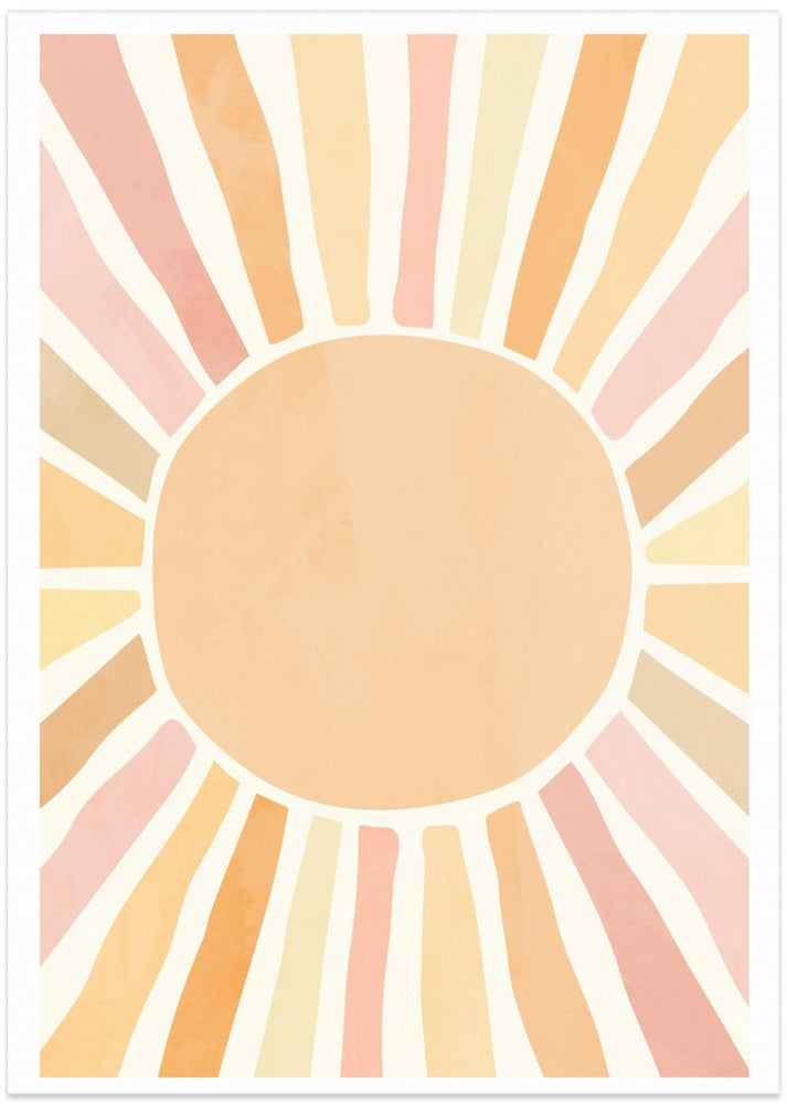 wall-art-print-canvas-poster-framed-Boho sun , By Sarah Manovski-1