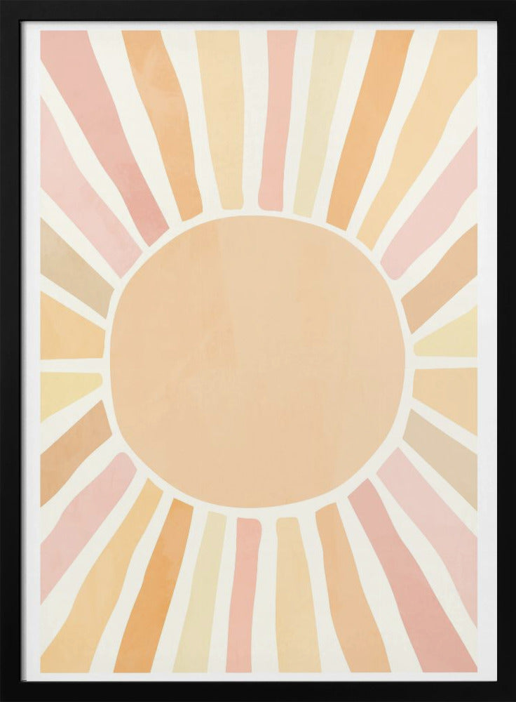 wall-art-print-canvas-poster-framed-Boho sun , By Sarah Manovski-3