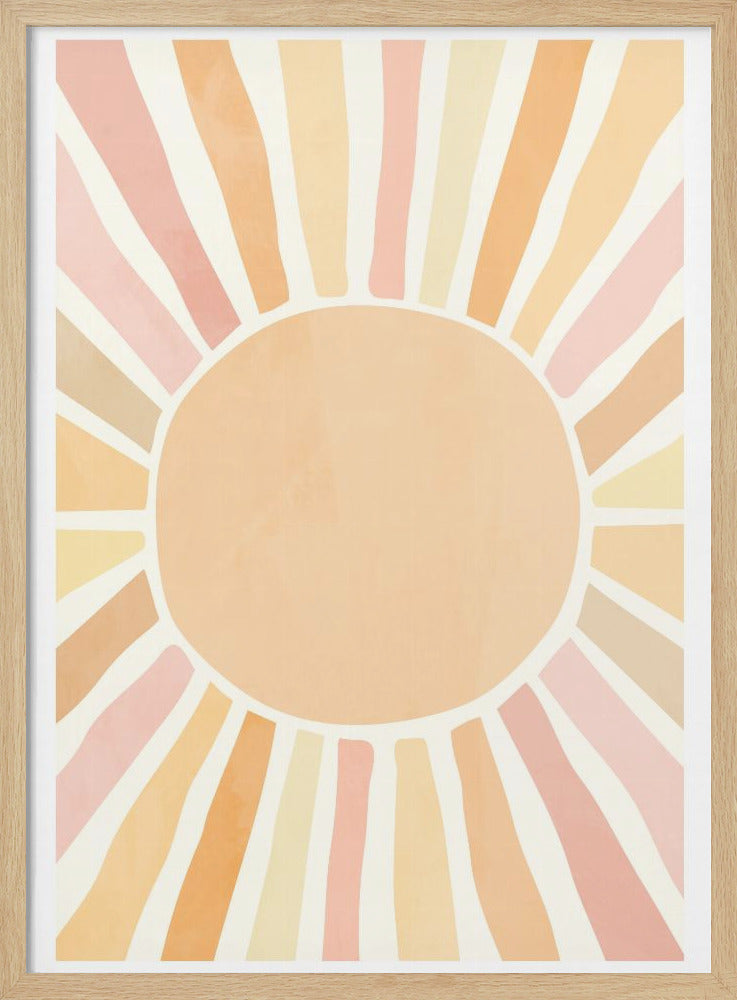 wall-art-print-canvas-poster-framed-Boho sun , By Sarah Manovski-4