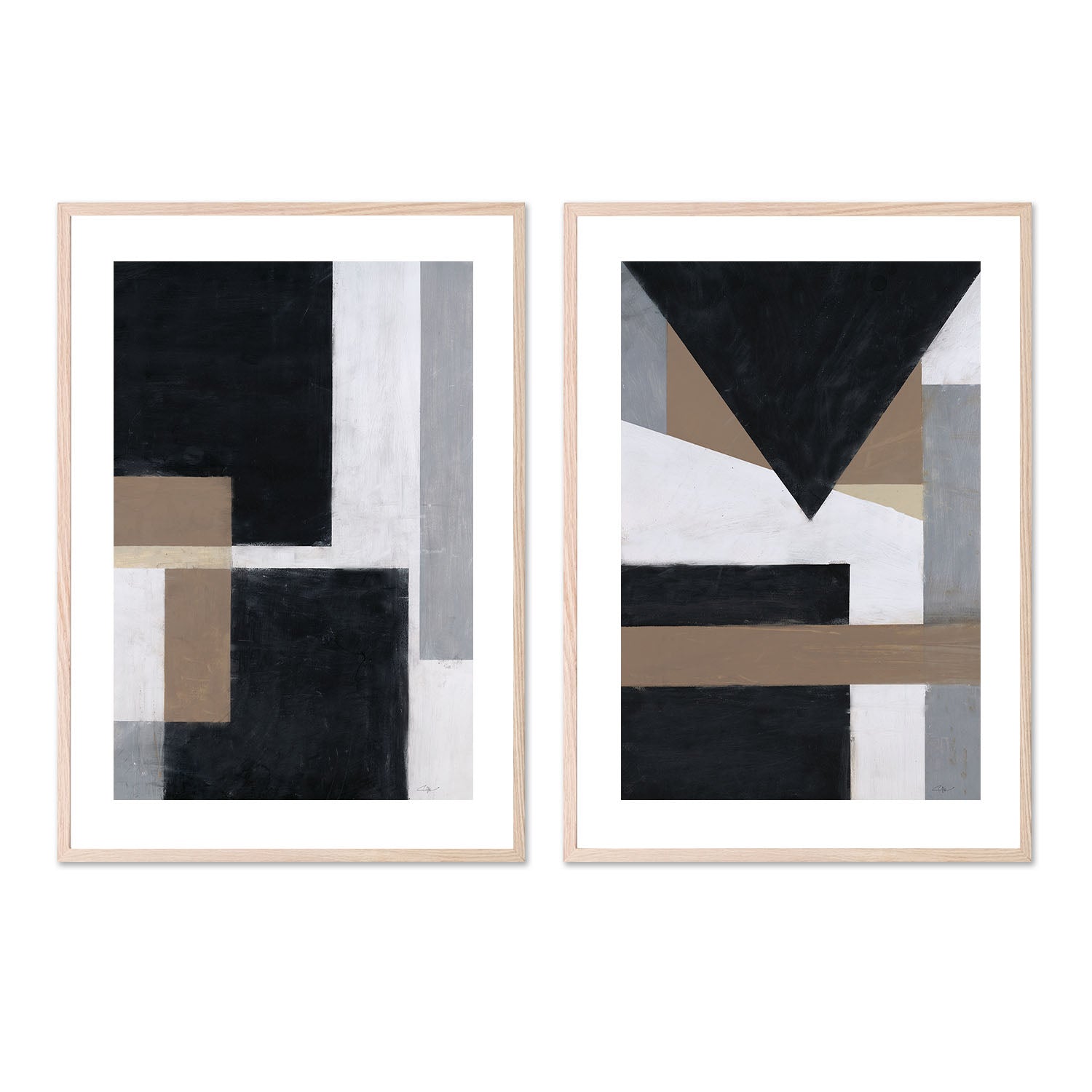 wall-art-print-canvas-poster-framed-Bold Conclusion & Bold Direction, Set Of 2 , By Filippoloco-6