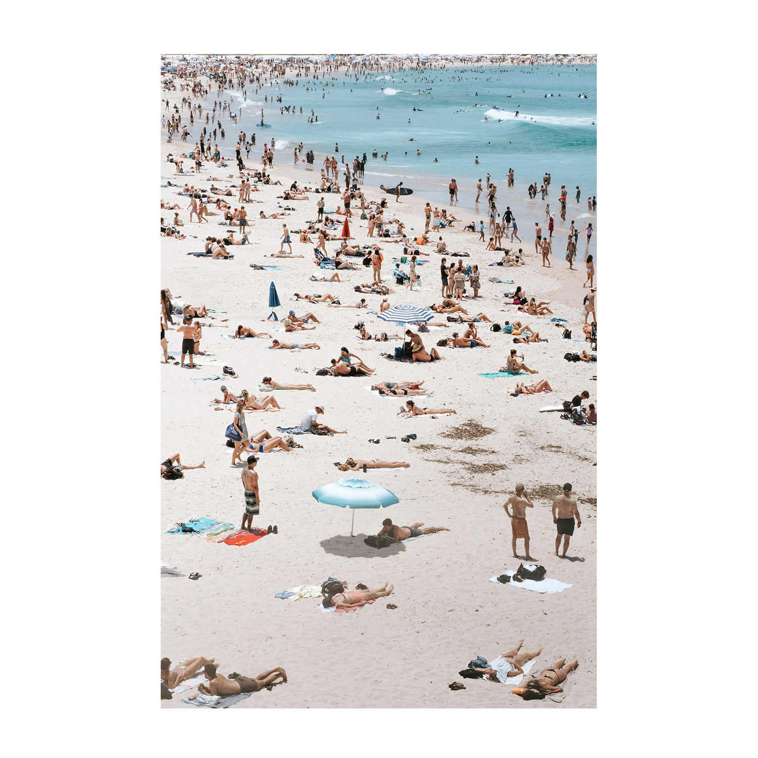 wall-art-print-canvas-poster-framed-Bondi Beach People , By Ilana Sallick-1