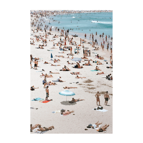 wall-art-print-canvas-poster-framed-Bondi Beach People , By Ilana Sallick-1