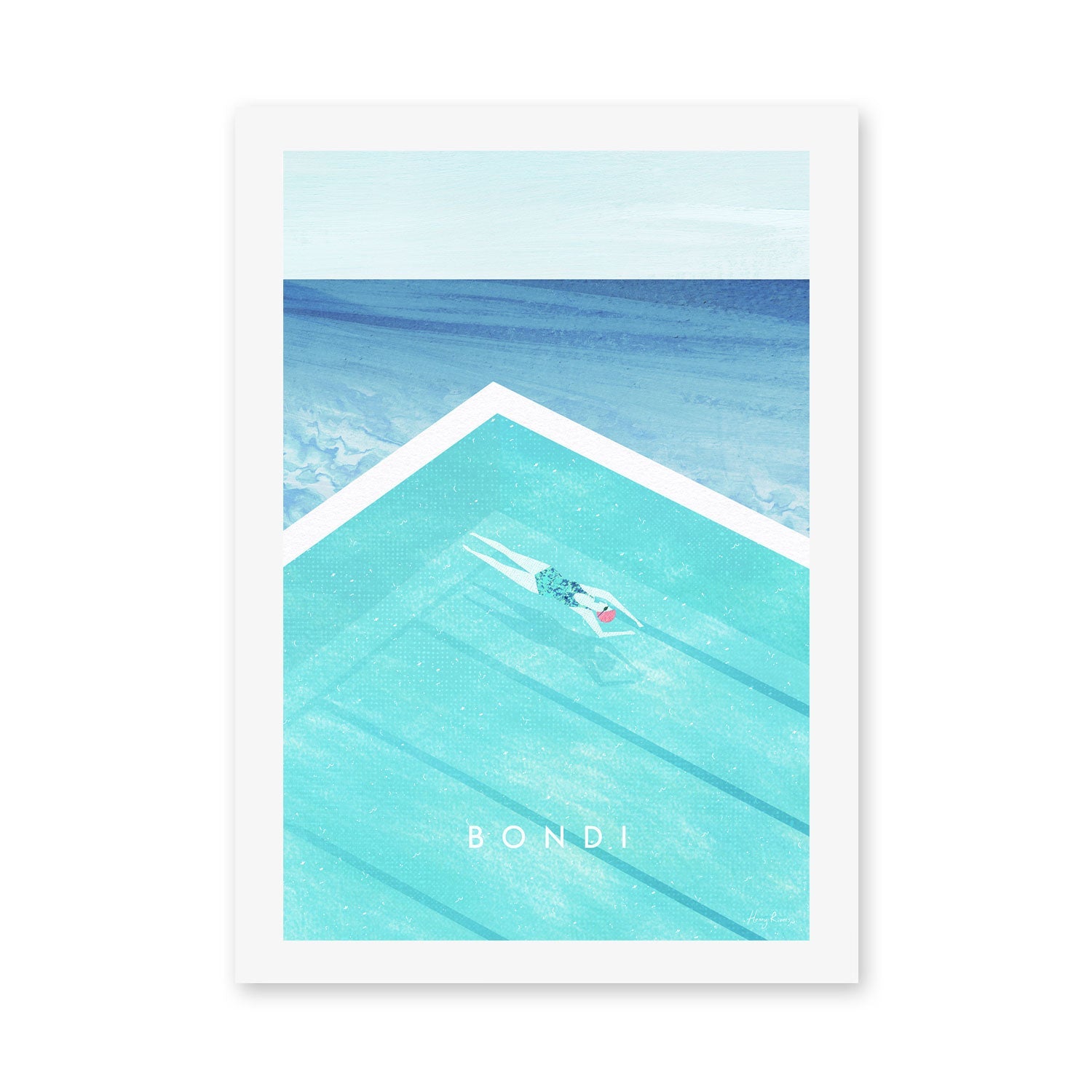 wall-art-print-canvas-poster-framed-Bondi , By Henry Rivers-GIOIA-WALL-ART