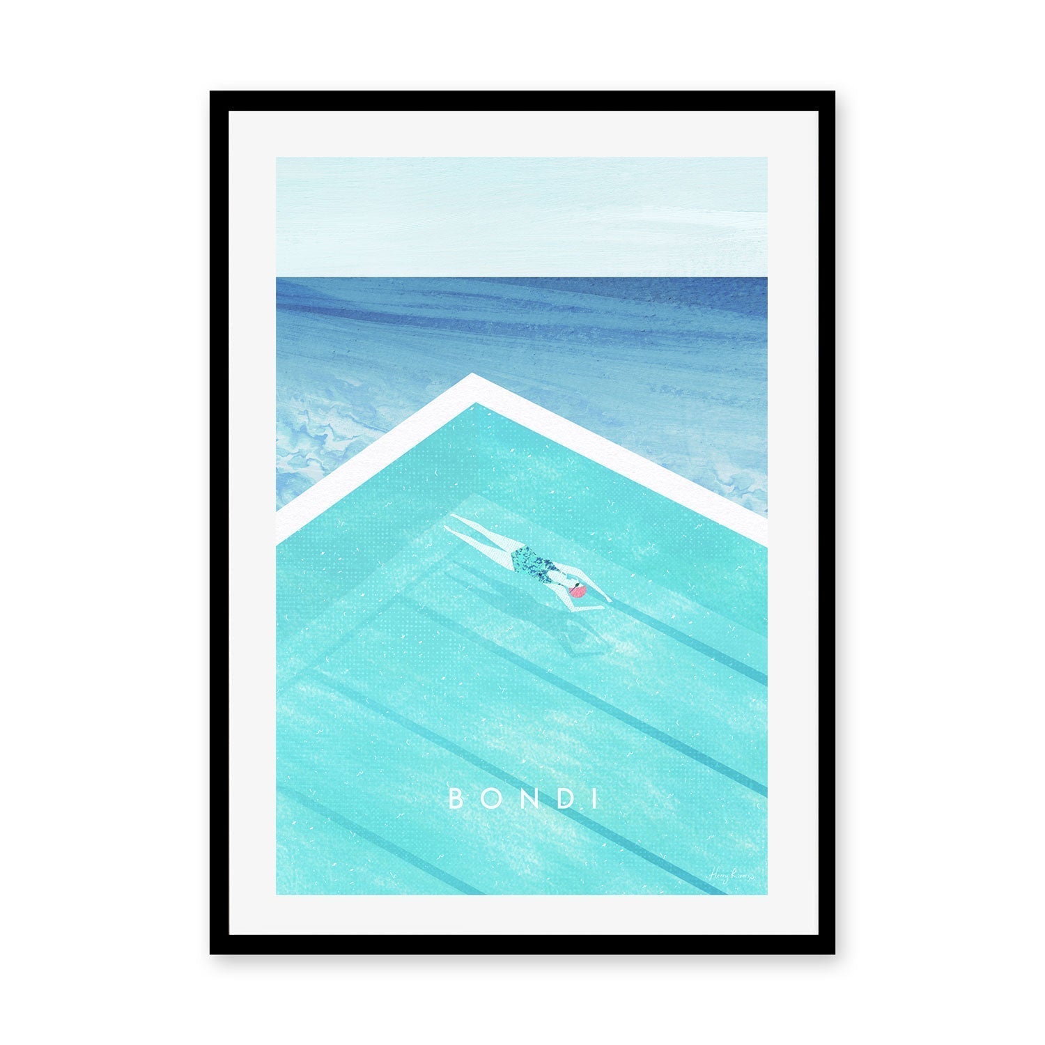 wall-art-print-canvas-poster-framed-Bondi , By Henry Rivers-GIOIA-WALL-ART