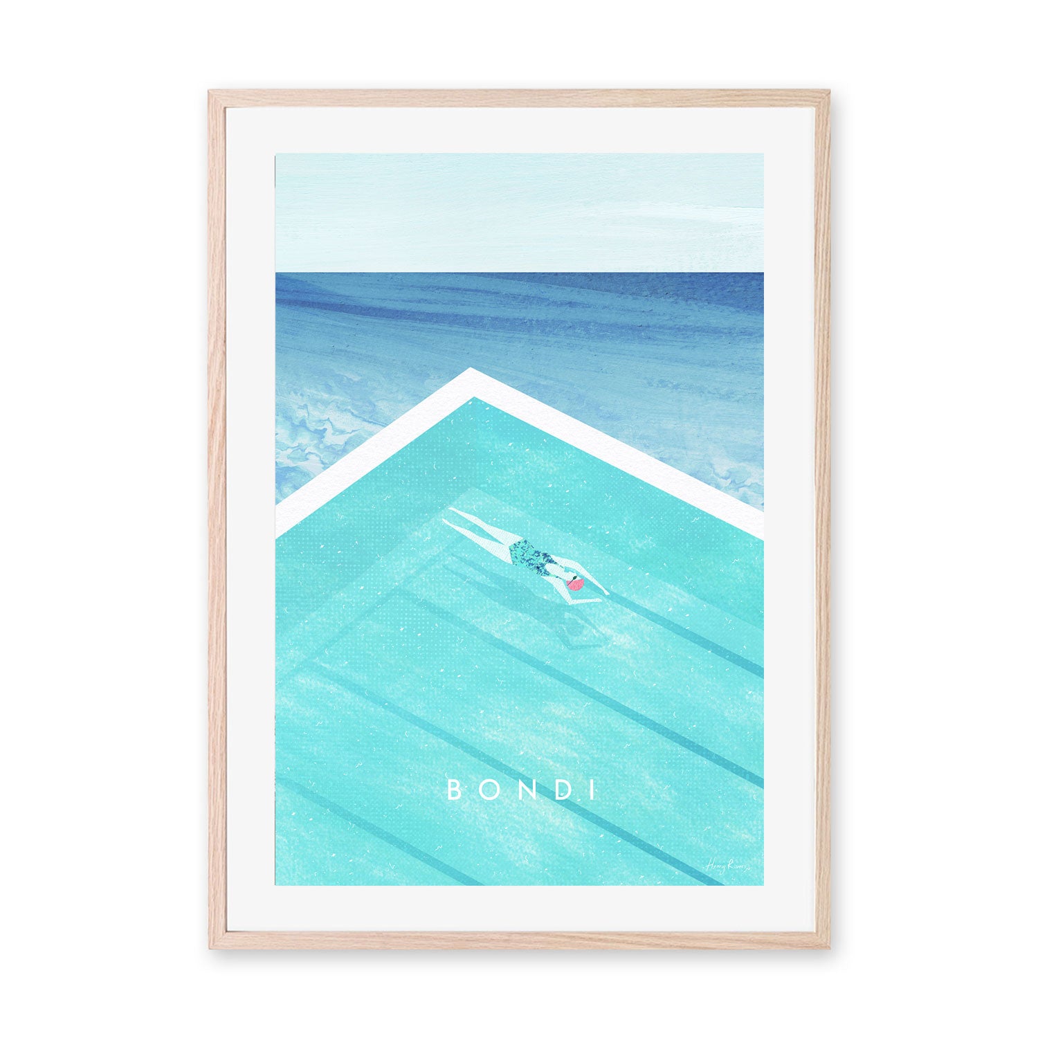 wall-art-print-canvas-poster-framed-Bondi , By Henry Rivers-GIOIA-WALL-ART