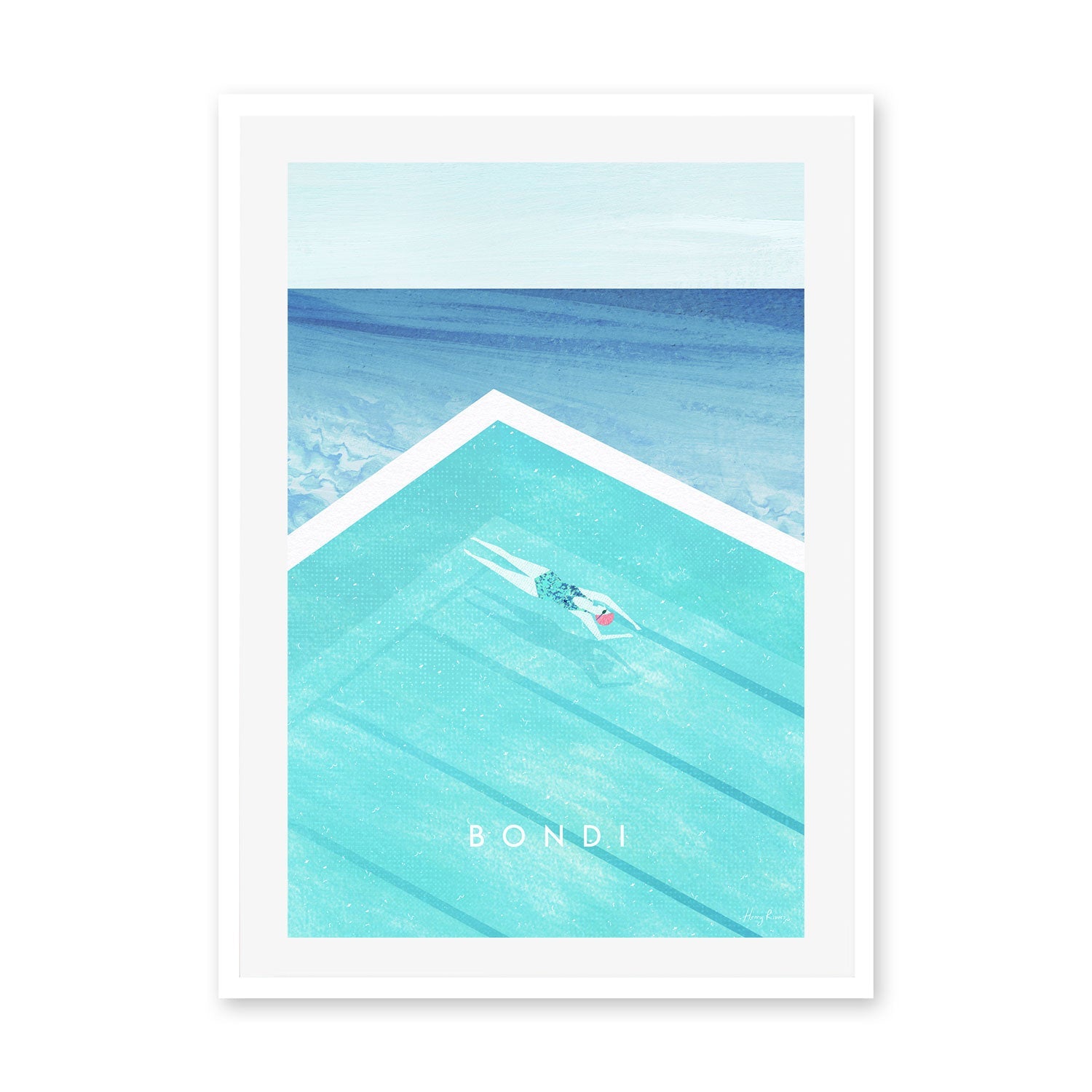 wall-art-print-canvas-poster-framed-Bondi , By Henry Rivers-GIOIA-WALL-ART