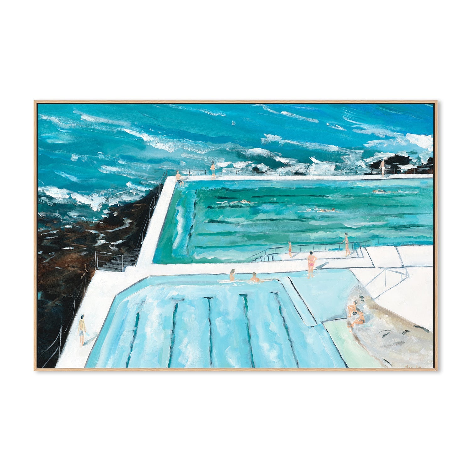 wall-art-print-canvas-poster-framed-Bondi Icebergs Swim-3