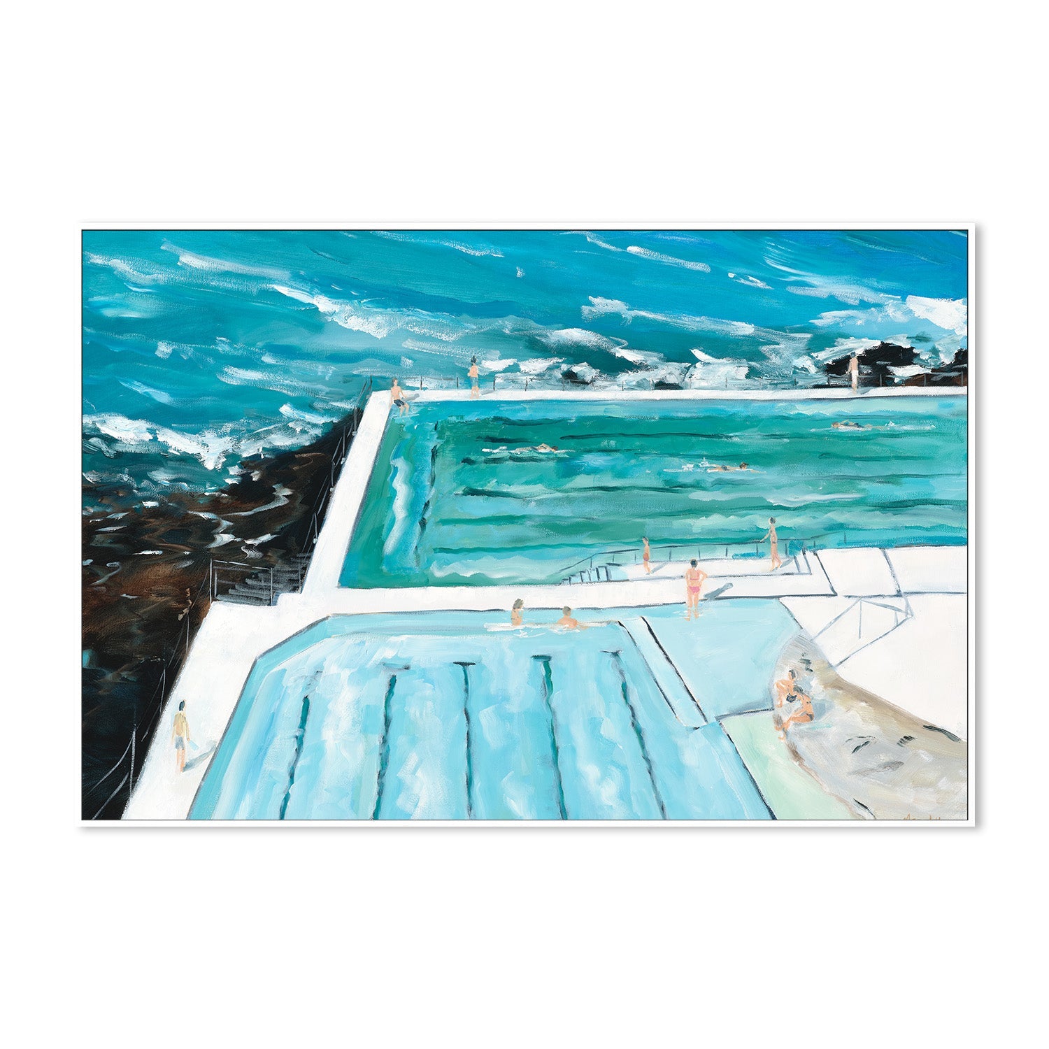 wall-art-print-canvas-poster-framed-Bondi Icebergs Swim-4