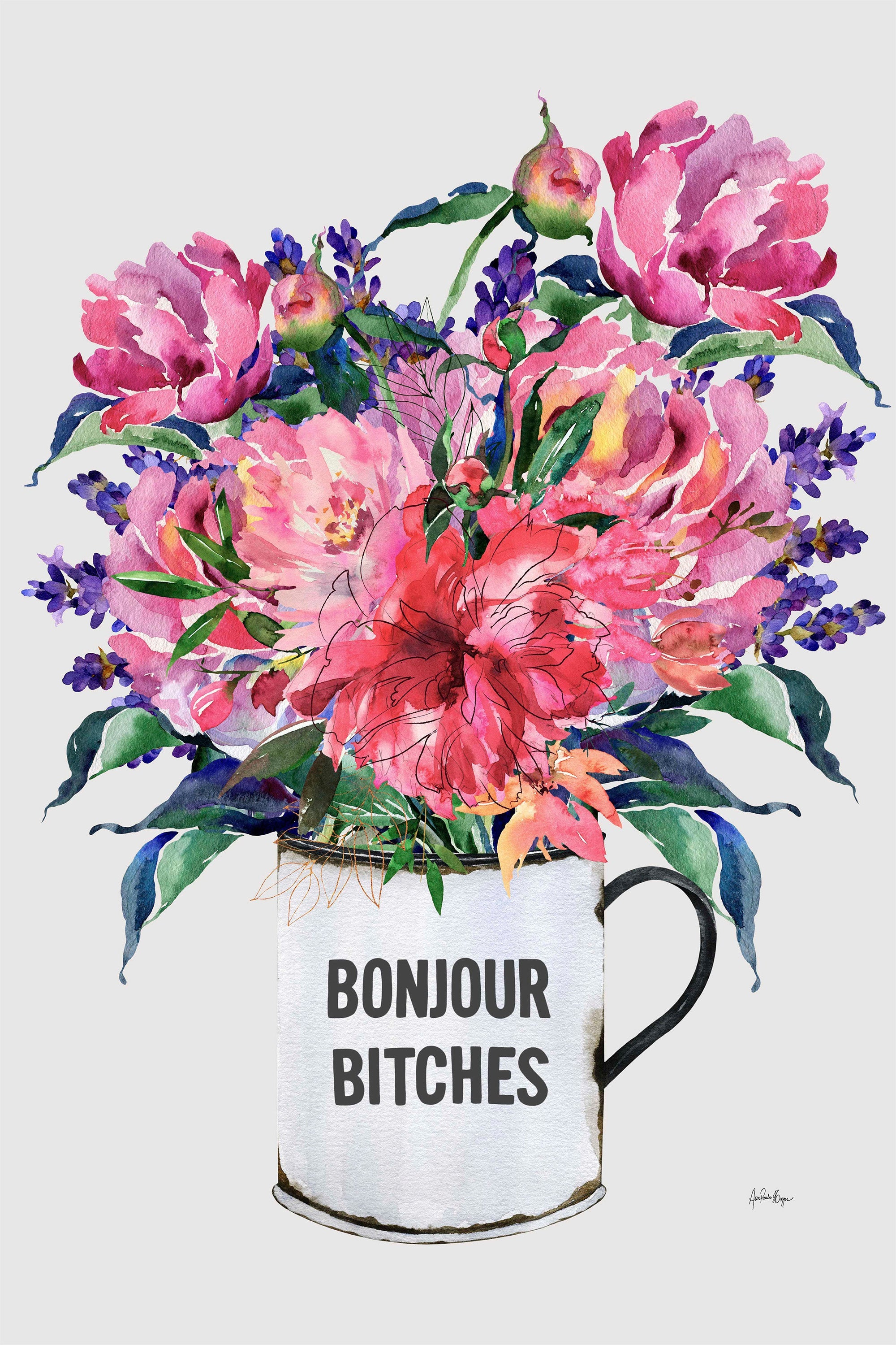wall-art-print-canvas-poster-framed-Bonjour, bitches-1