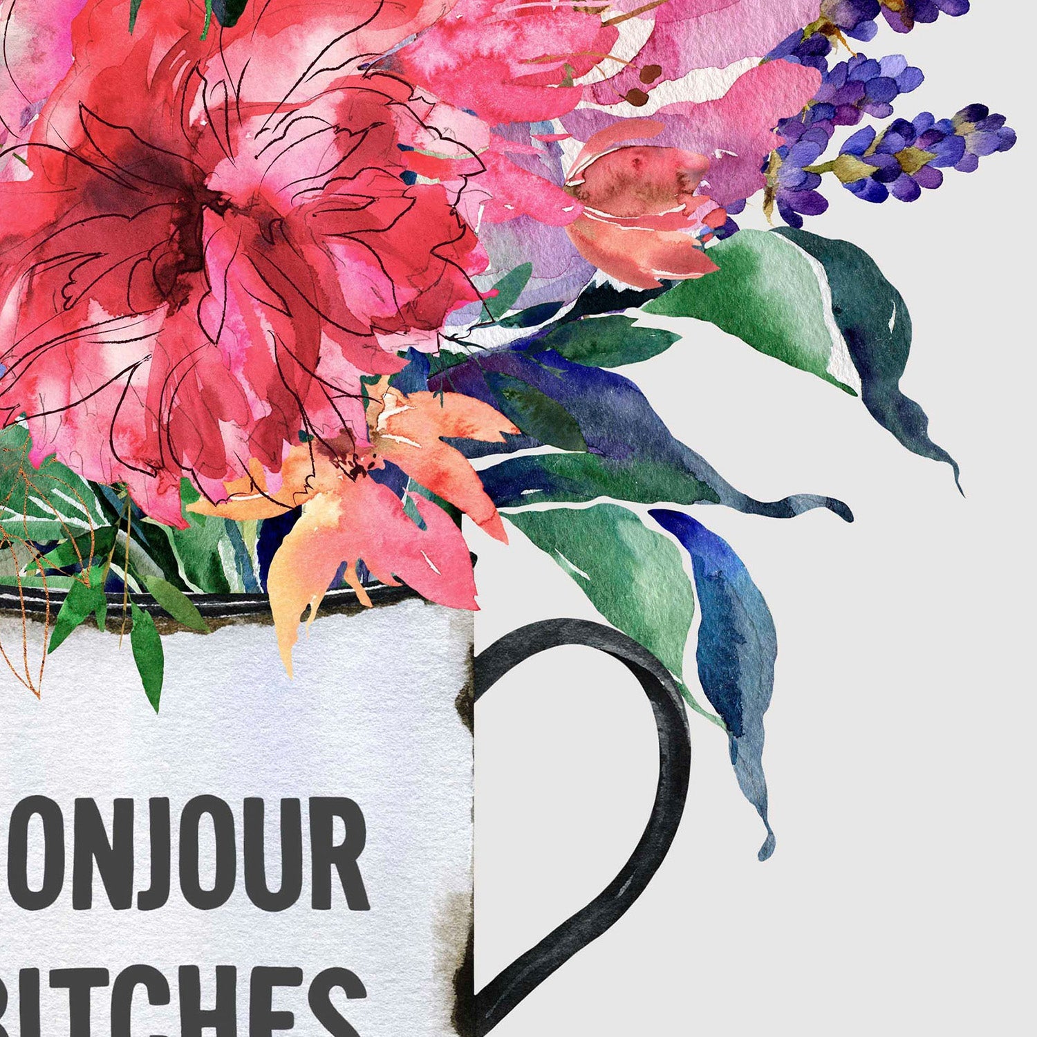 wall-art-print-canvas-poster-framed-Bonjour, bitches-11