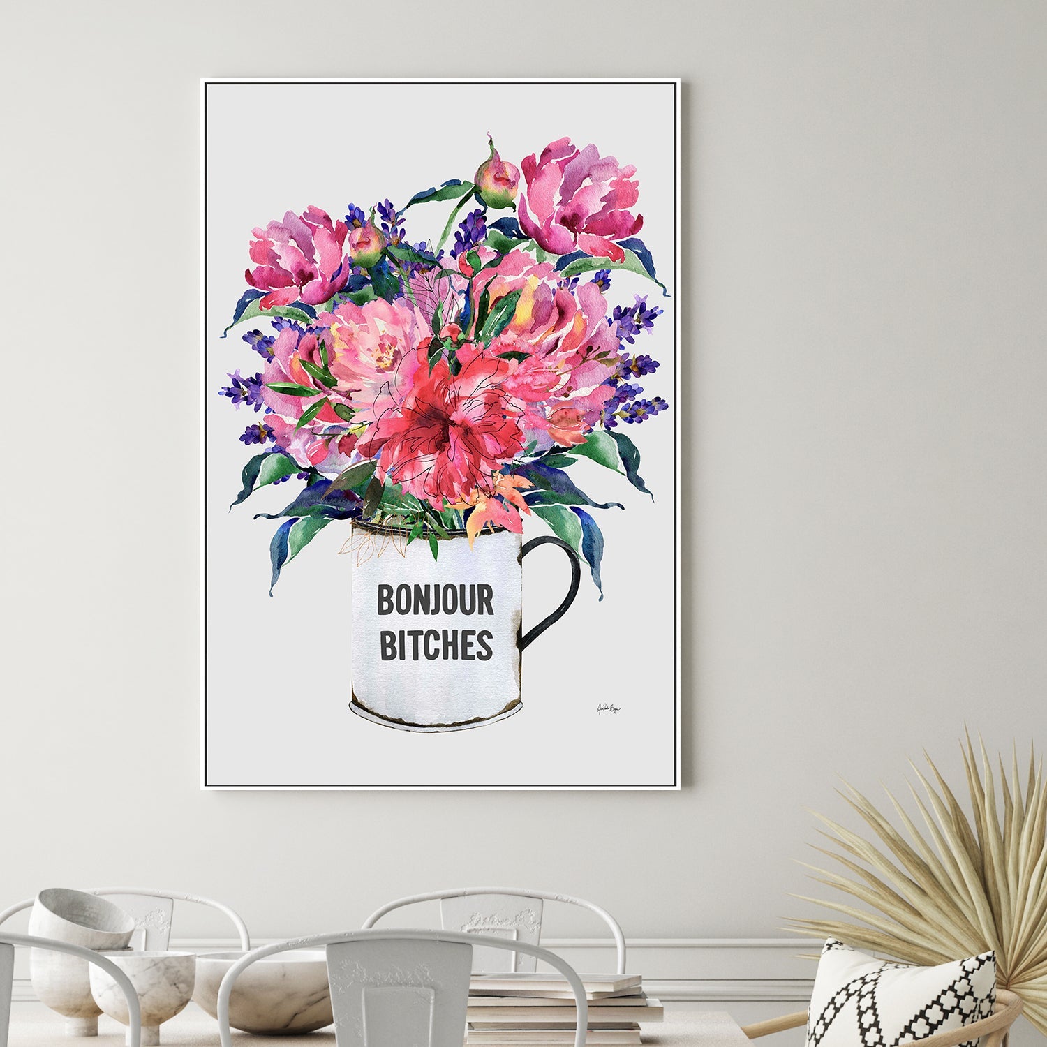 wall-art-print-canvas-poster-framed-Bonjour, bitches-2