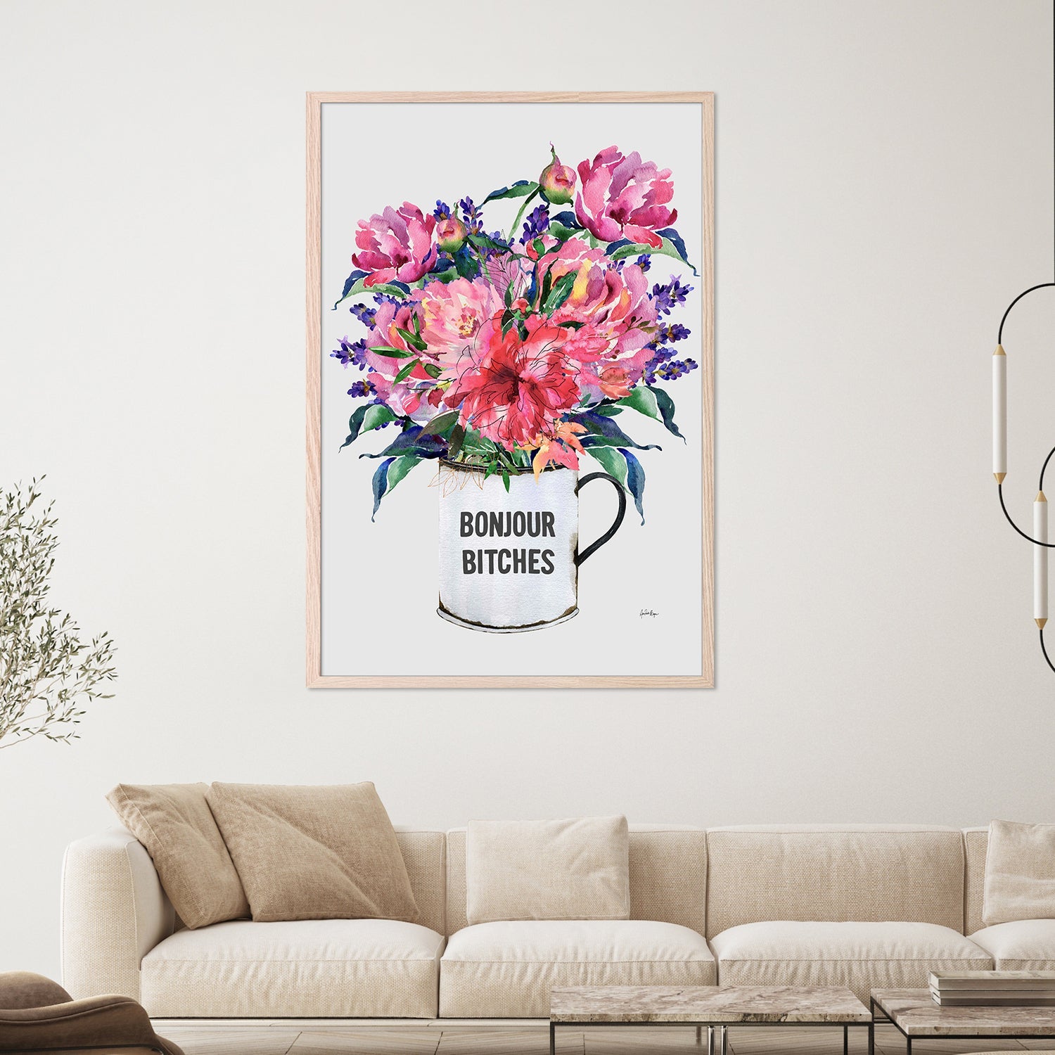 wall-art-print-canvas-poster-framed-Bonjour, bitches-7