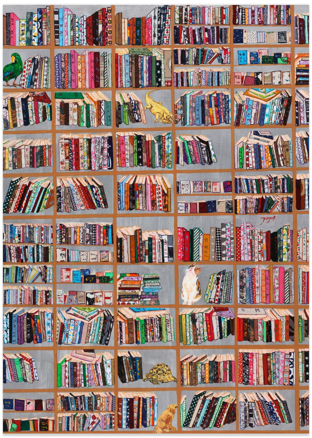 wall-art-print-canvas-poster-framed-Book Cafe , By Jukyong Park-1