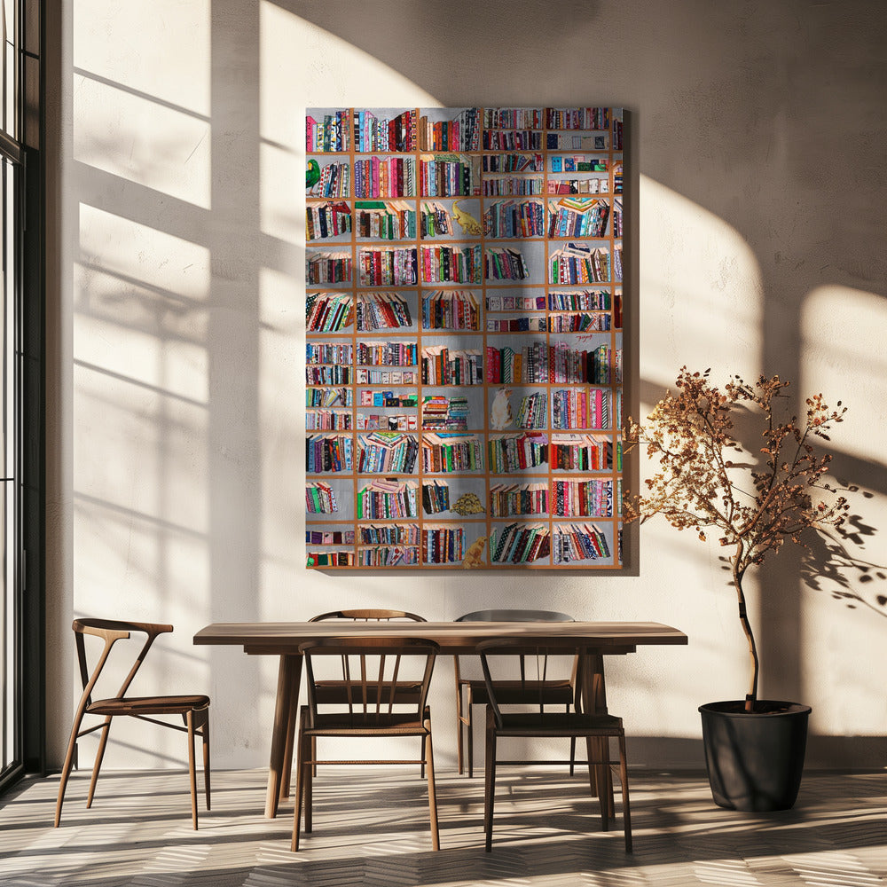 wall-art-print-canvas-poster-framed-Book Cafe , By Jukyong Park-4